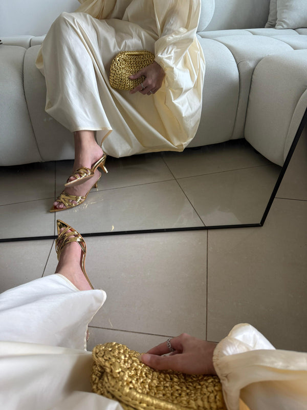 Gold 5 cm heel