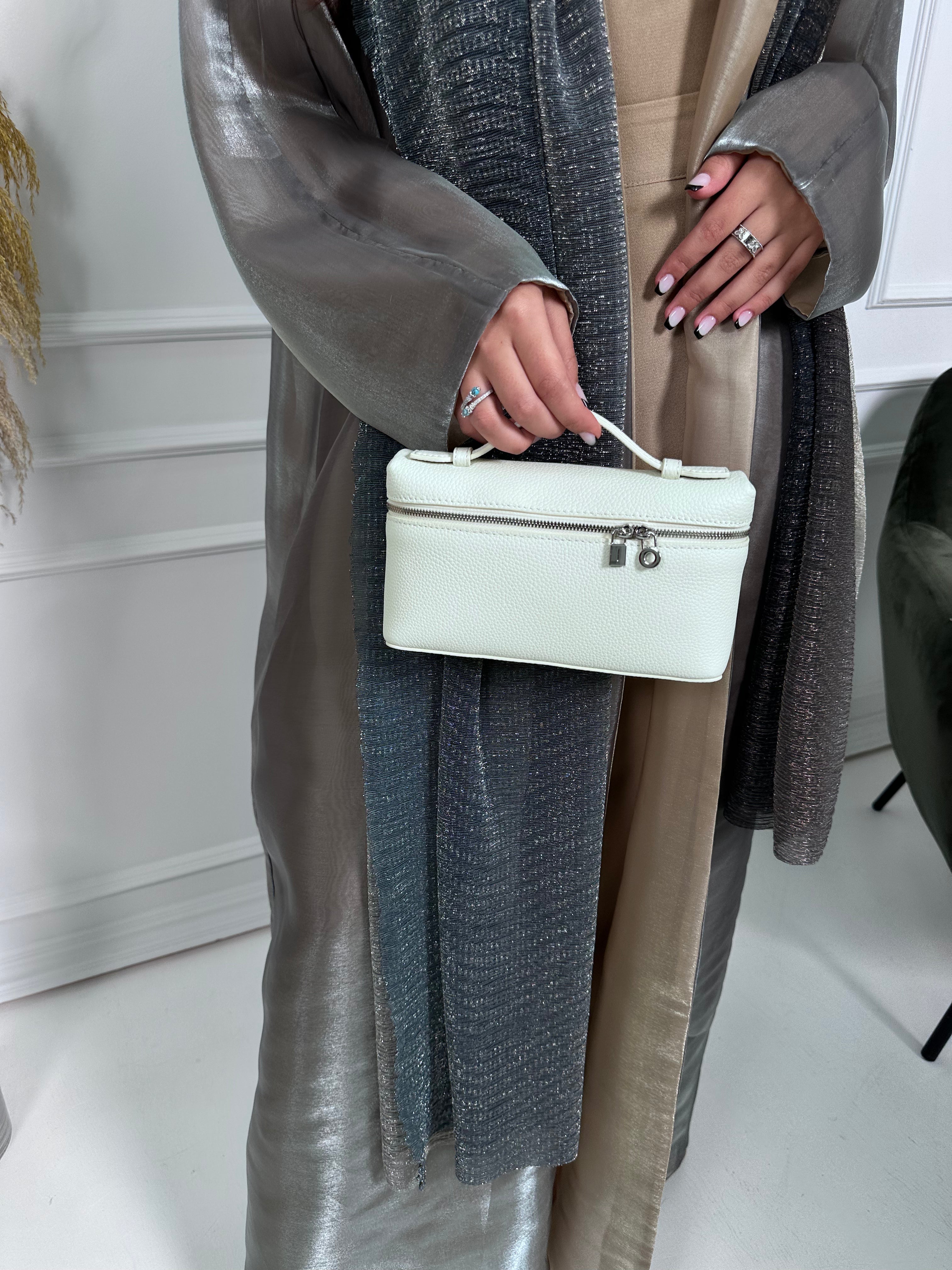 LP White Tote Interior - Luxury Tote Bag | Clear UAE
