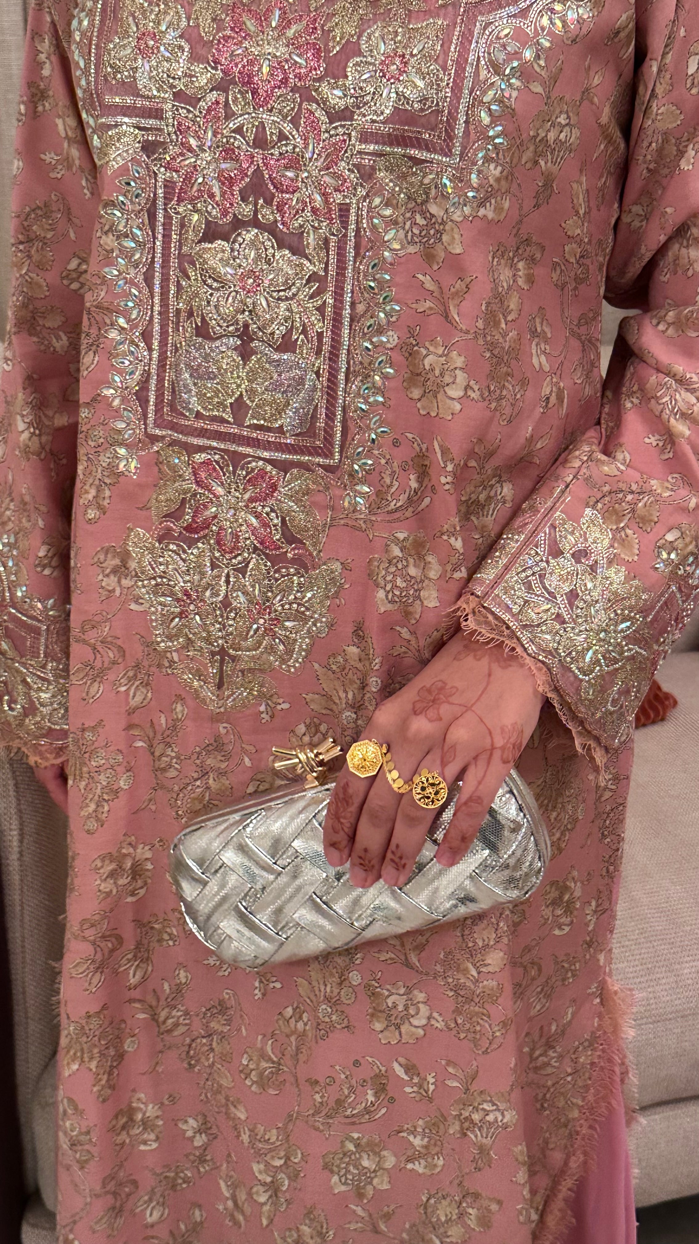 Unique clutch - Silver