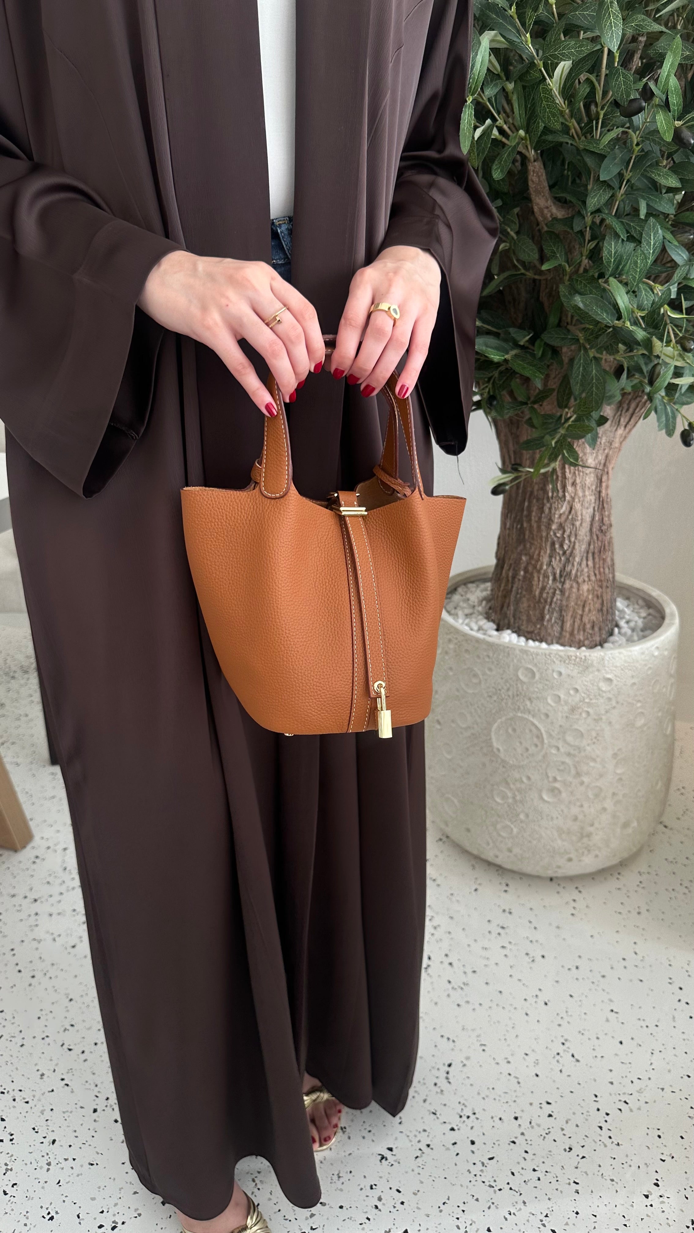 Picotin Bag Brown - Luxury Mini Bag UAE | Clear UAE