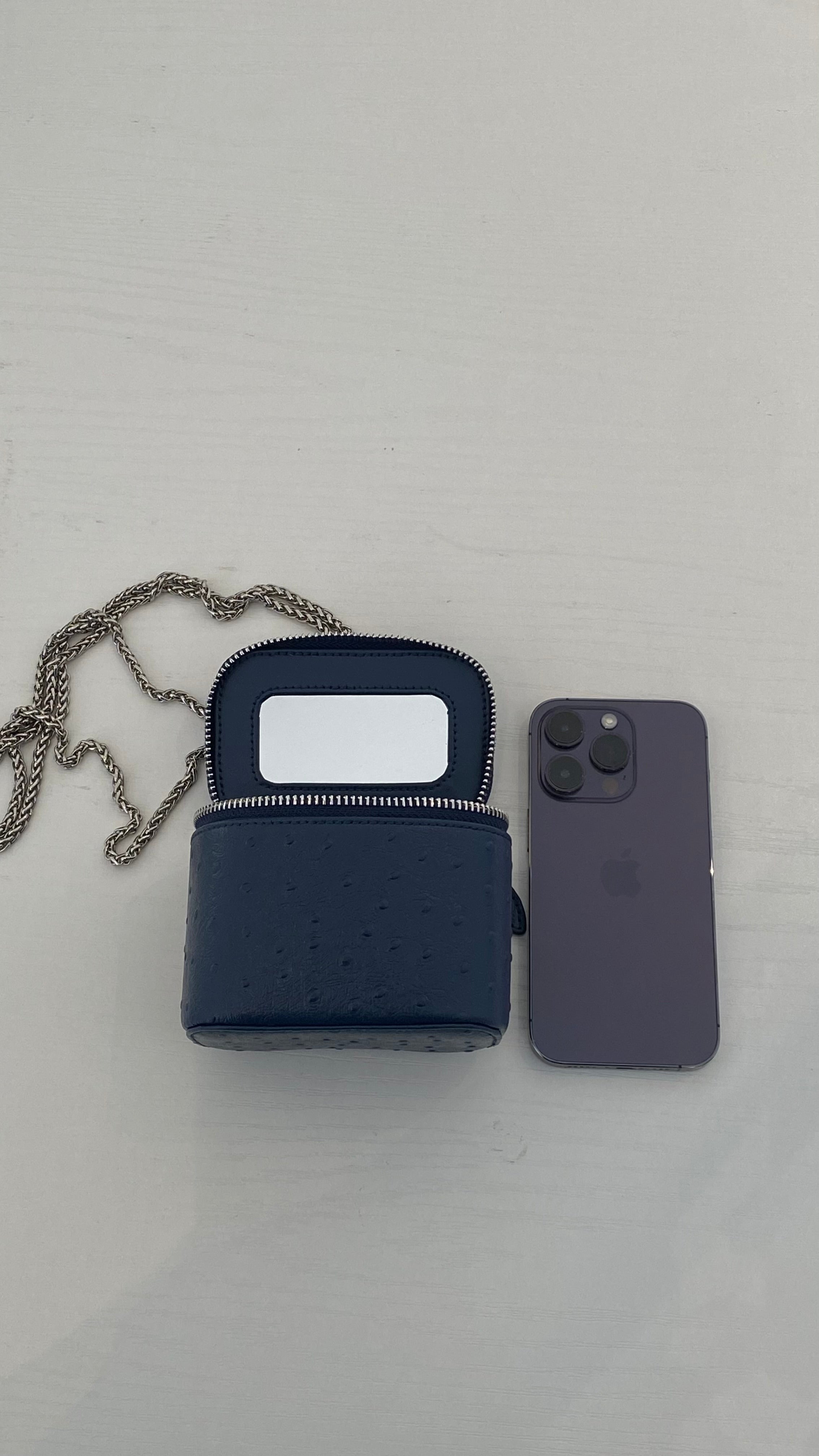 Ostrich Navy Bag