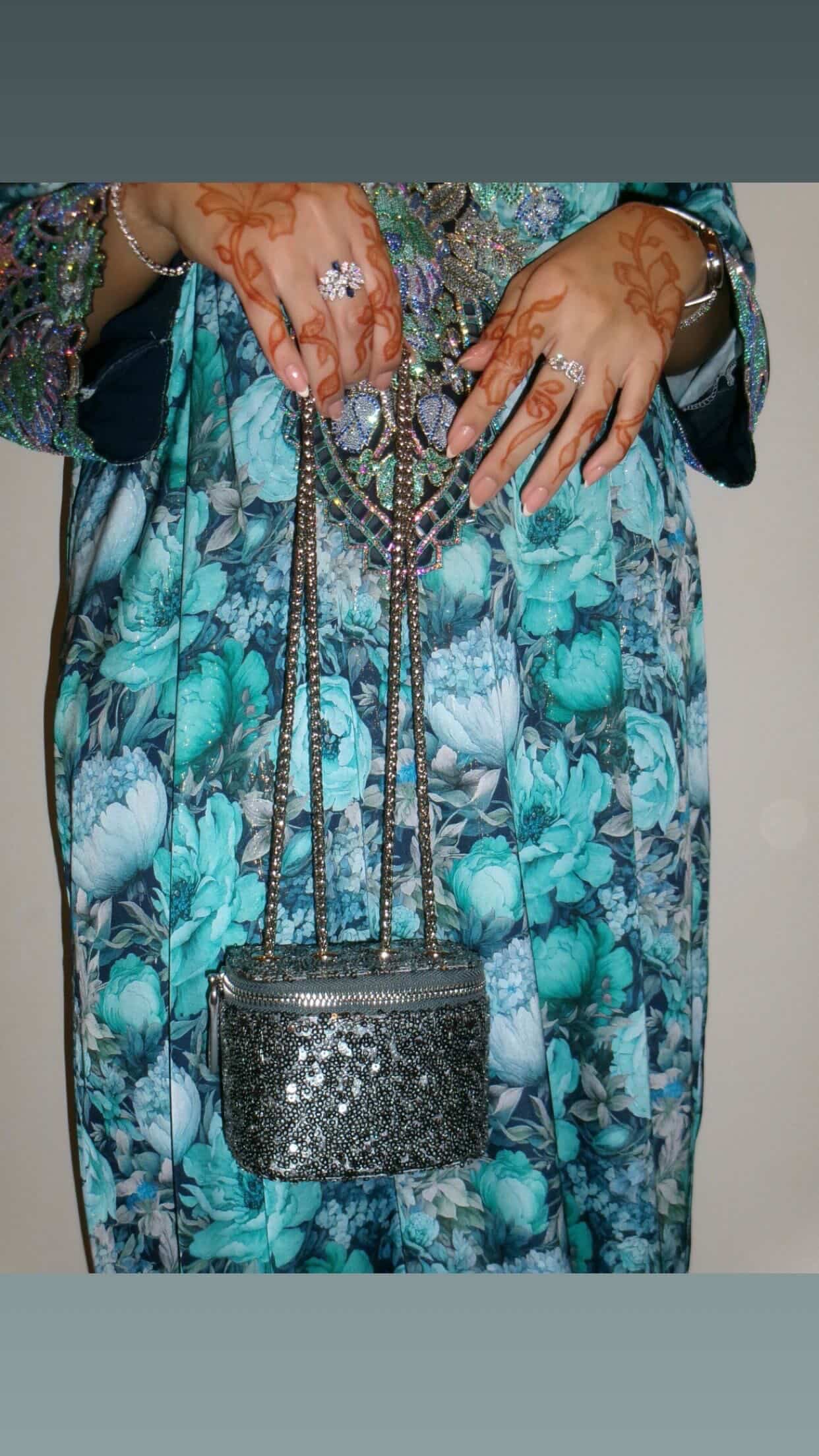 Mini Vanity Chain Bag – Silver Sequin