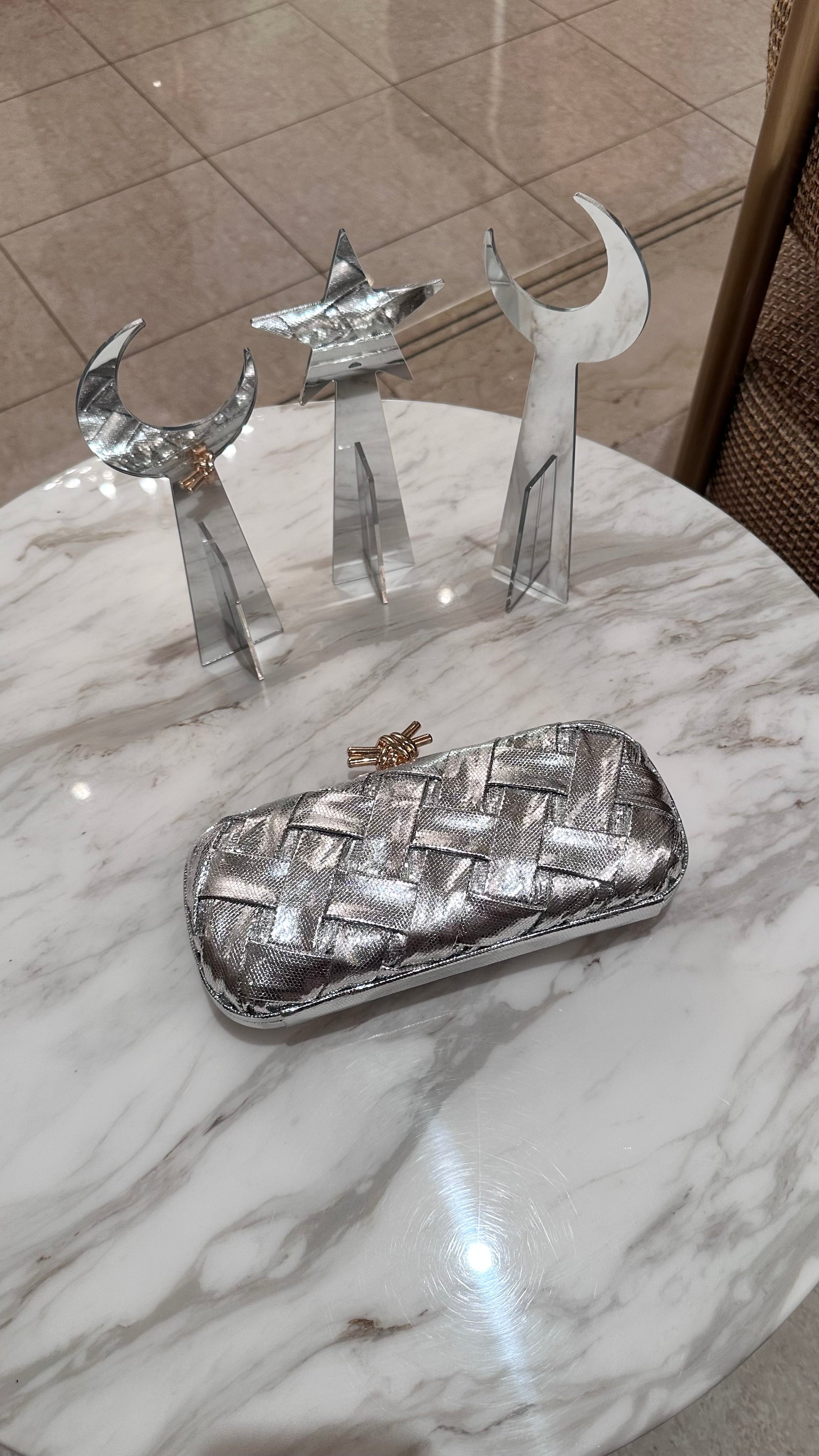 Unique clutch - Silver