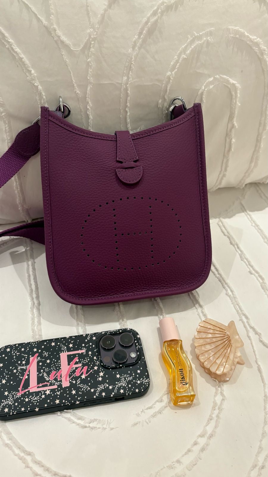 Hermes Evelyne Bag - Purple