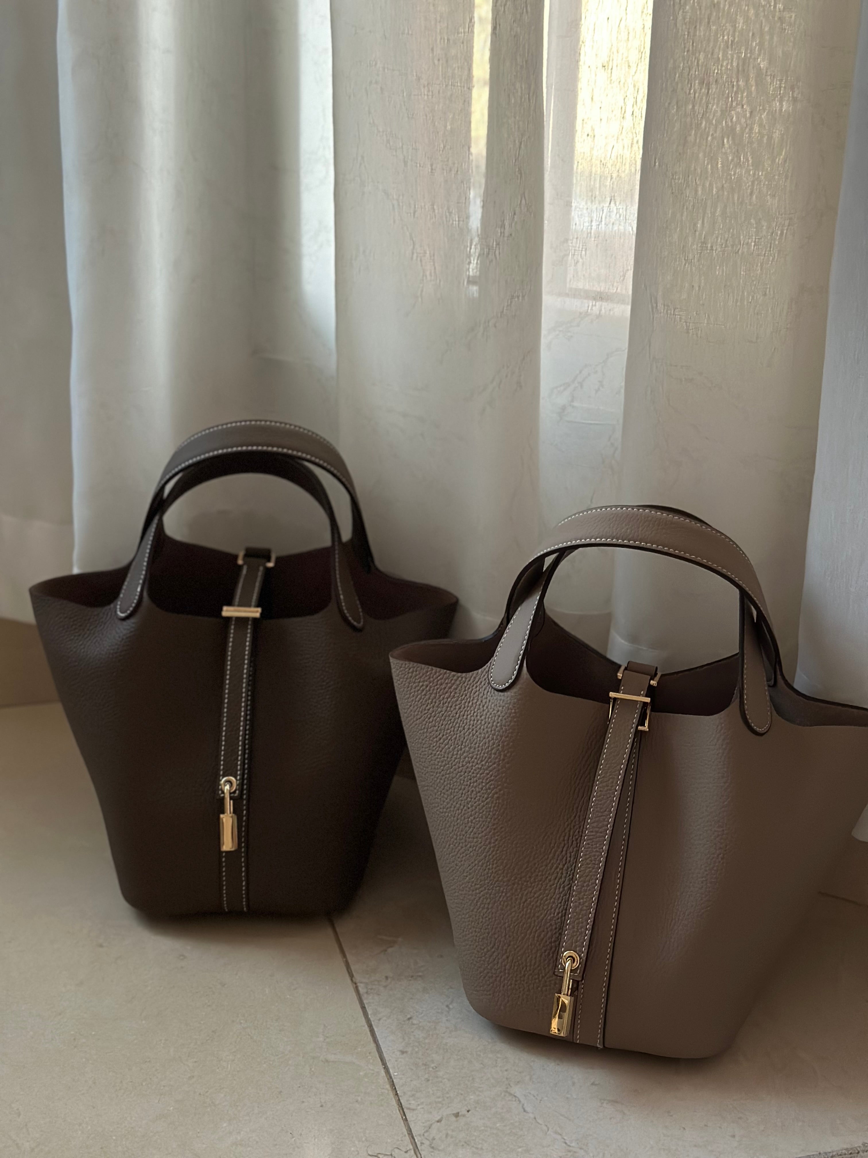 Picotin Bag in Khaki – Luxury Shoulder Bag UAE | Clear UAE
