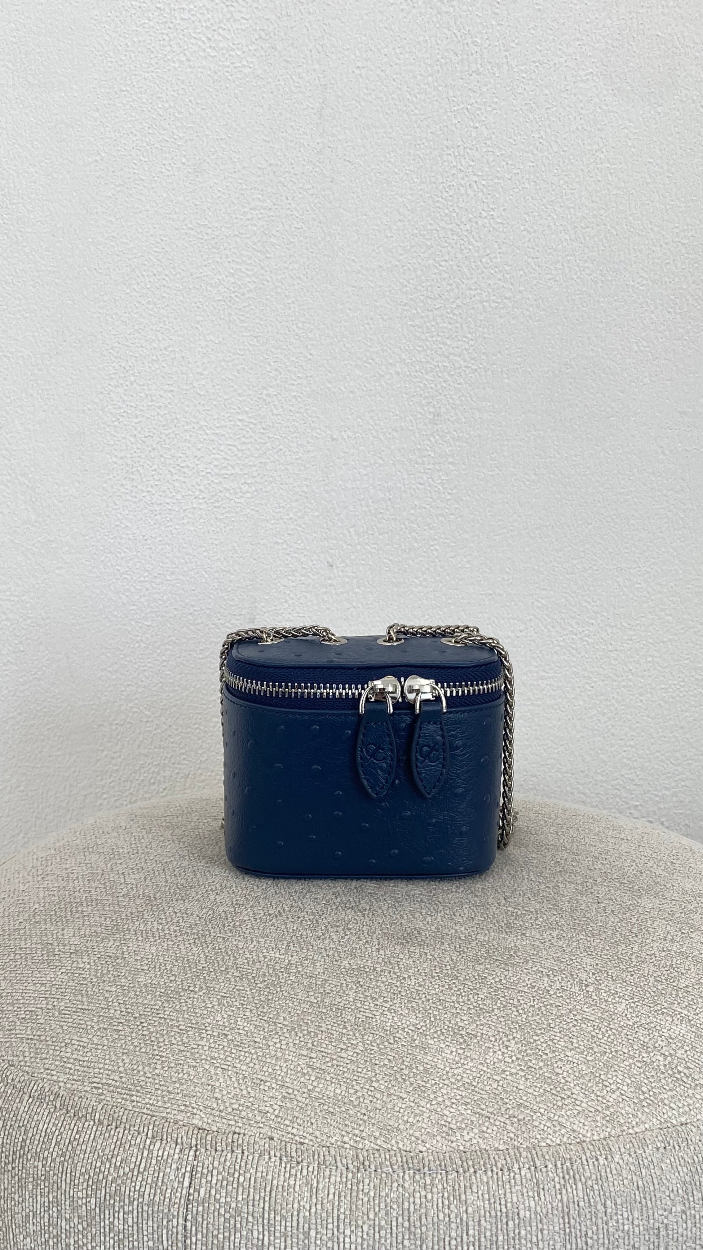 Ostrich Navy Bag