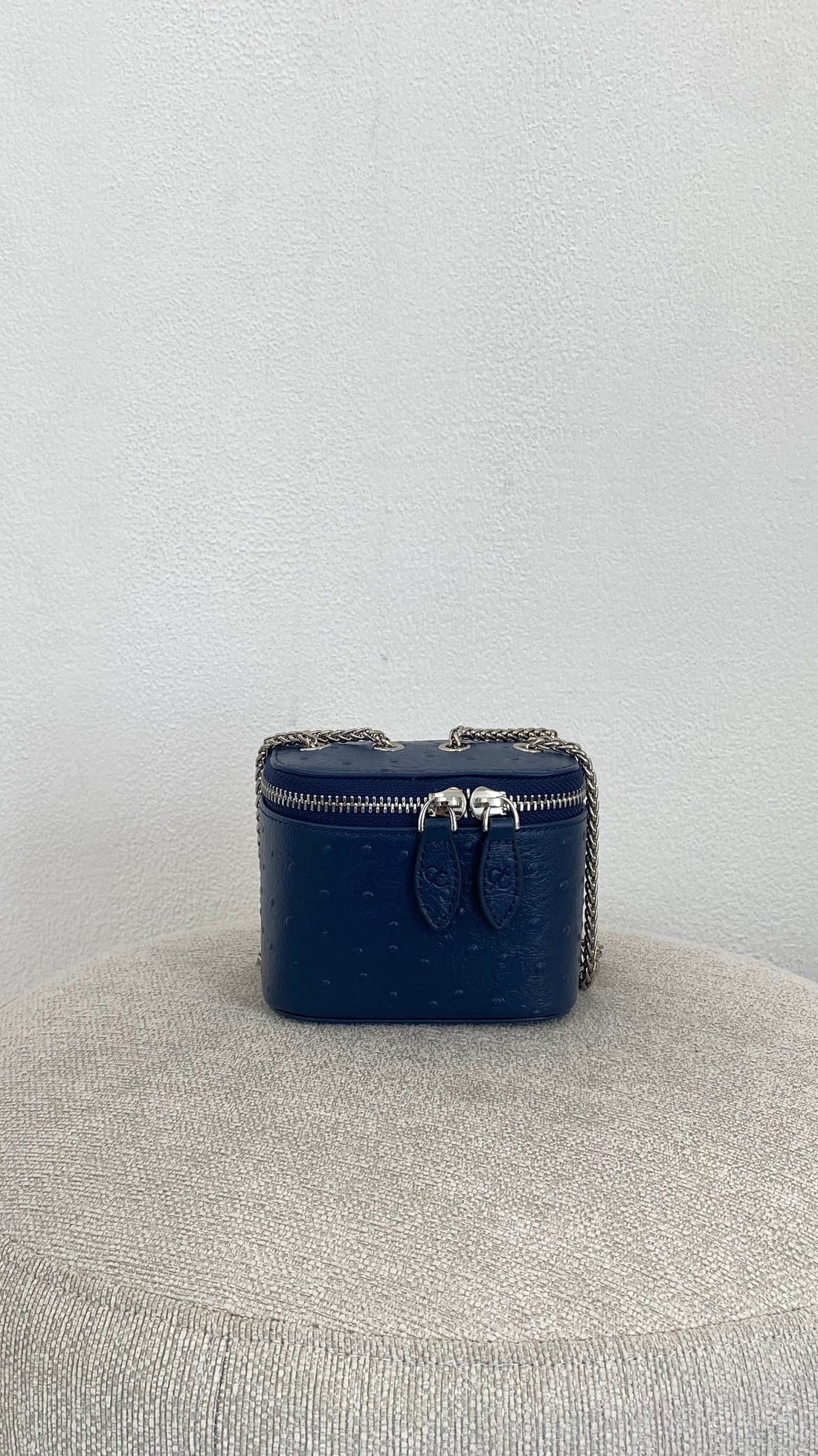 Ostrich Navy Bag