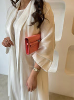 Blush pink clutch