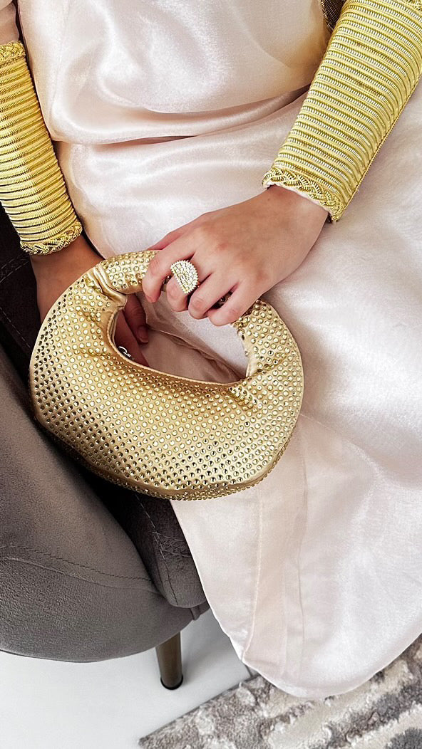 JW Bag in Gold – Luxury Evening Bag UAE | Clear UAE
