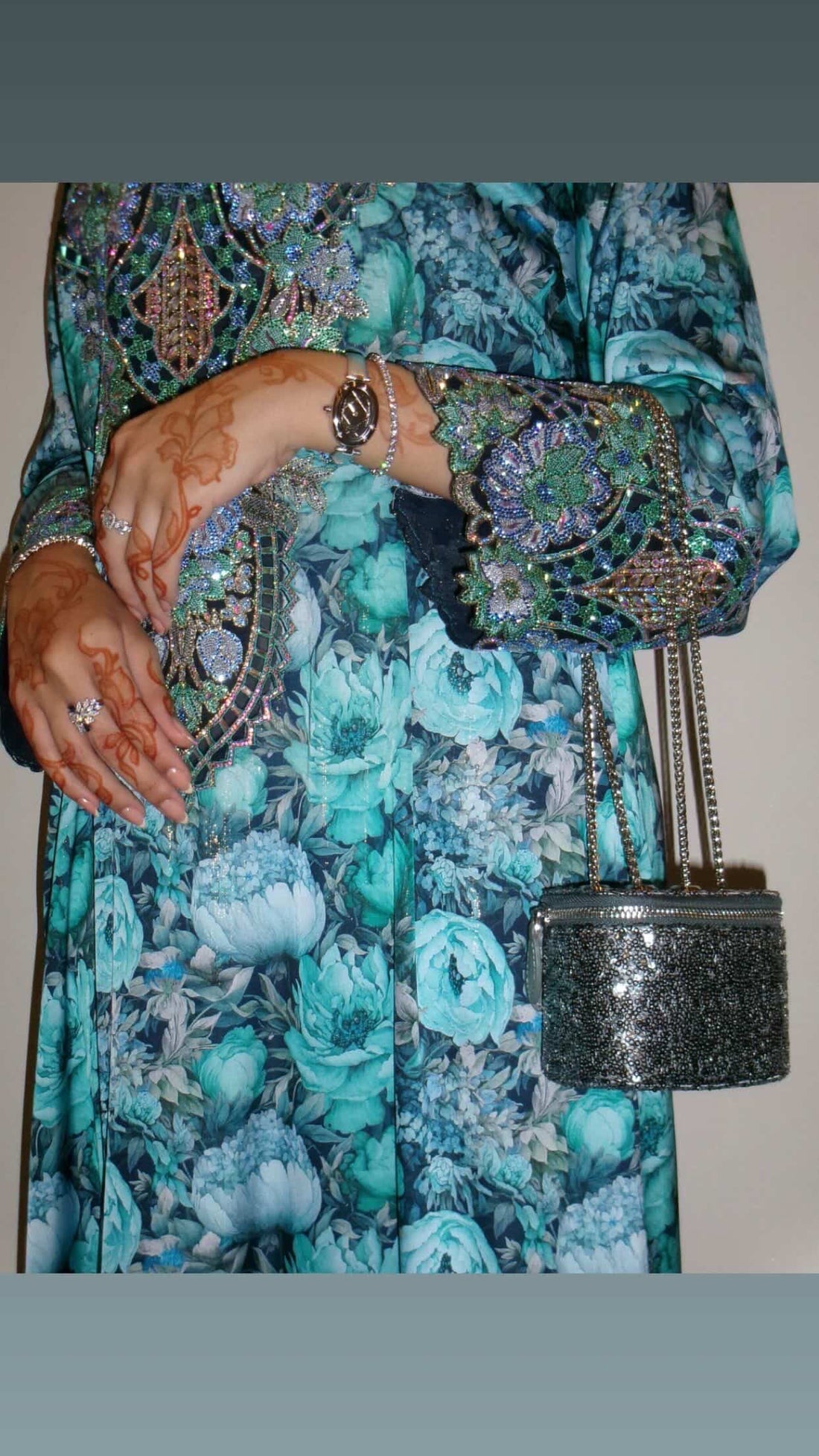 Mini Vanity Chain Bag – Silver Sequin