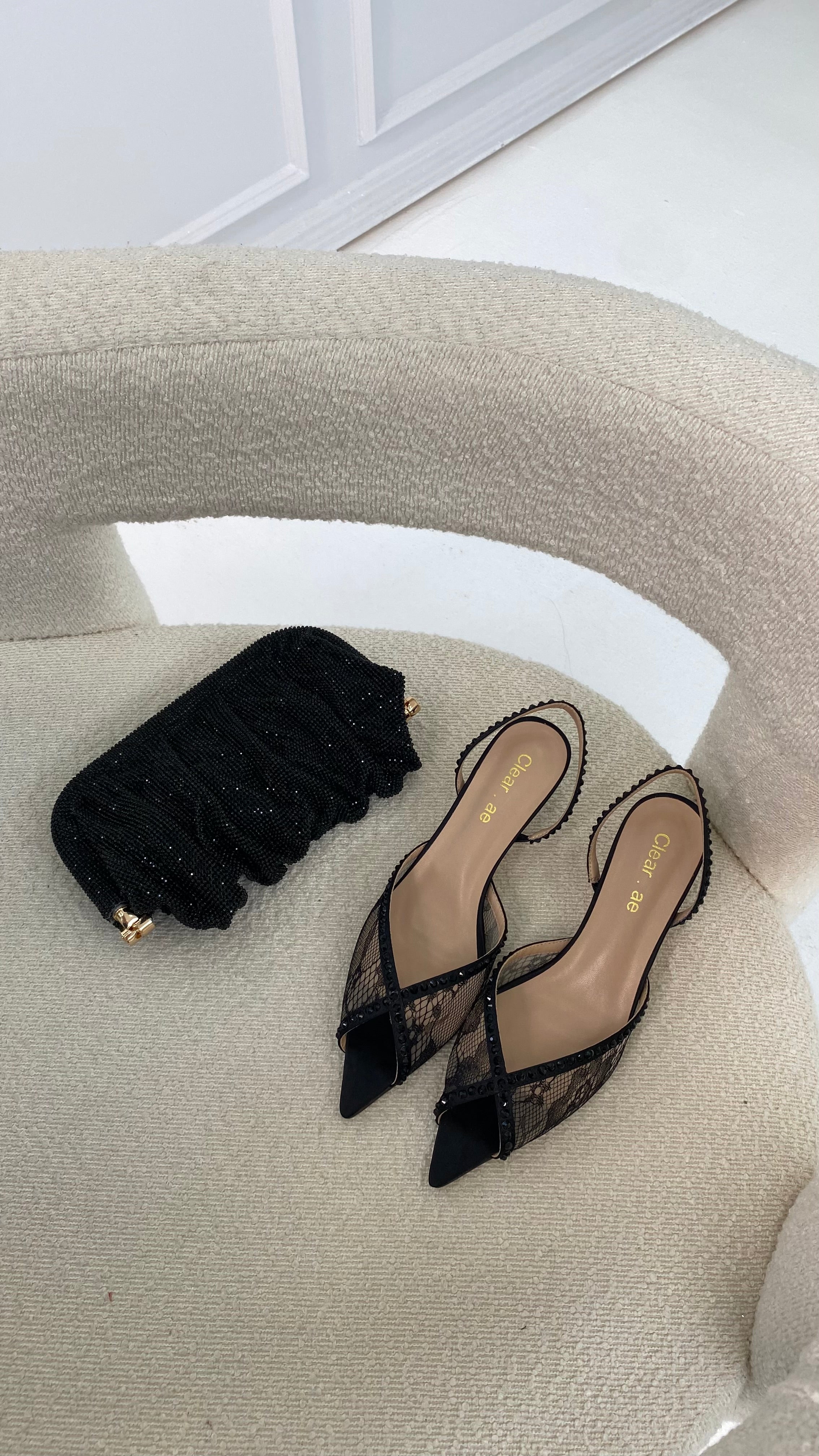 Sparkle Black Bag – Luxury Glam Evening Handbag UAE
