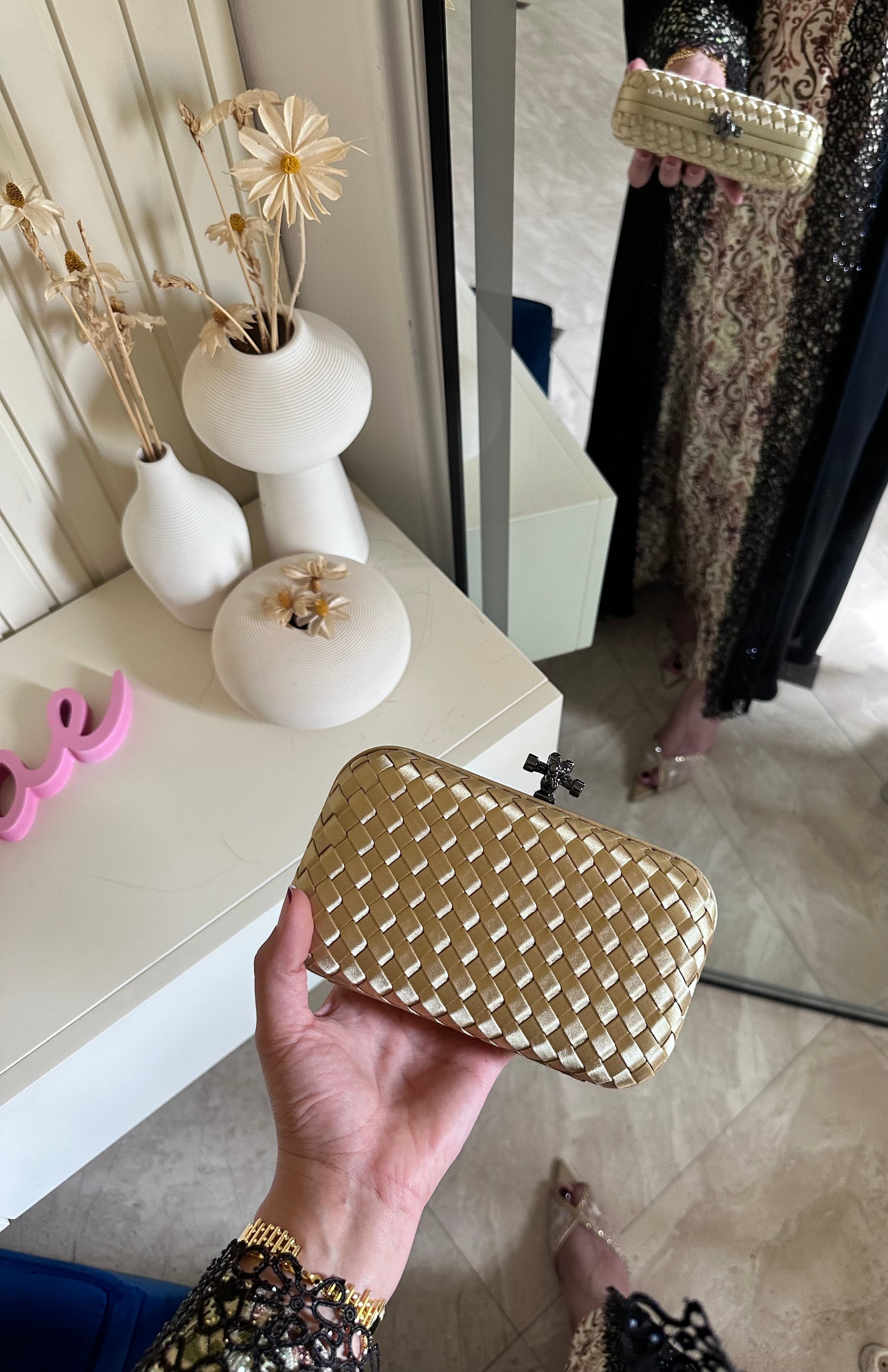 Gold Clutch Strap Detail - Luxury Clutch UAE | Clear UAE

