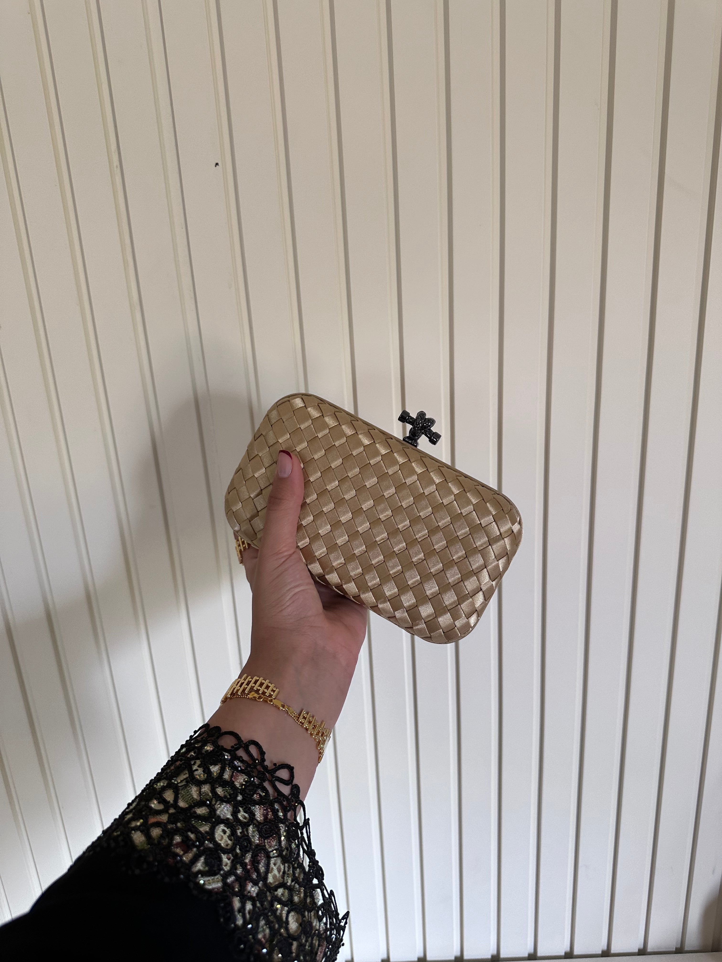 Gold Clutch Strap Detail - Luxury Clutch UAE | Clear UAE

