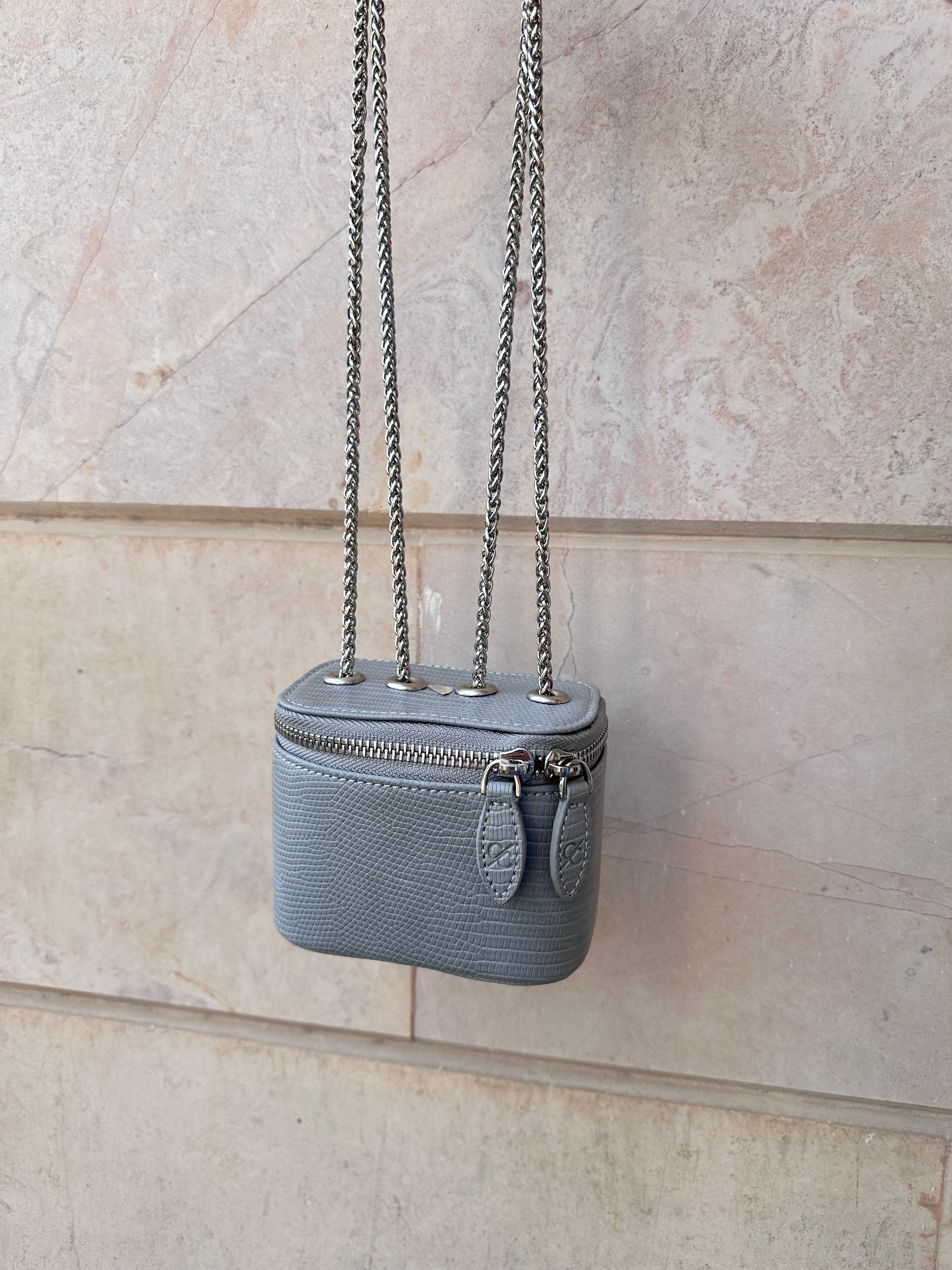 Mini Lizard Bag – Dirty grey