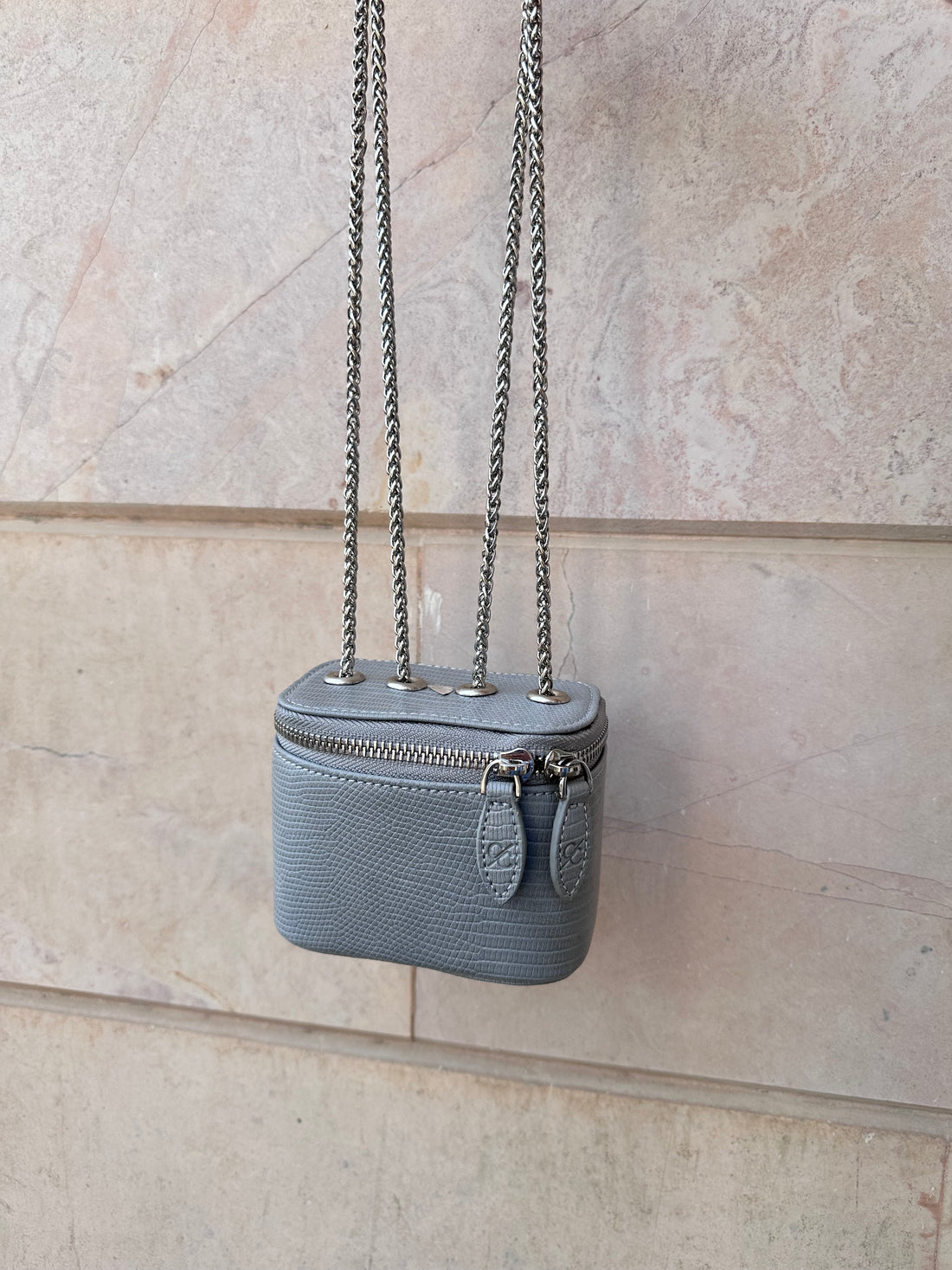 Mini Lizard Bag – Dirty grey