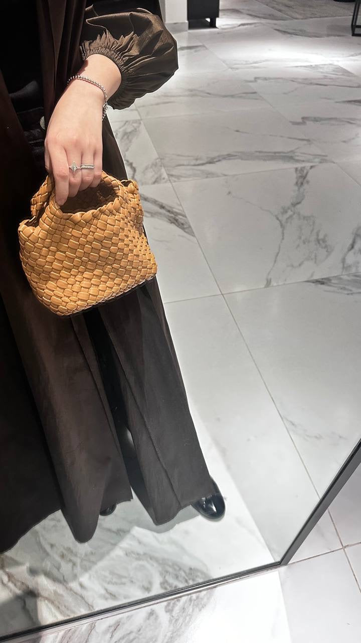 Brown Vegan Leather Bag – Luxury Shoulder Bag UAE | Clear UAE
