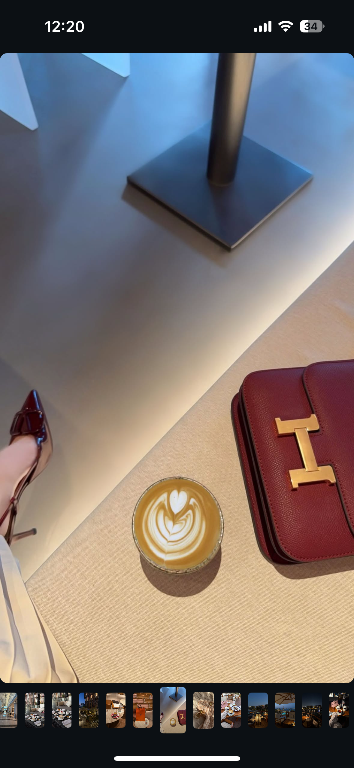 Bottega Pouch - Maroon