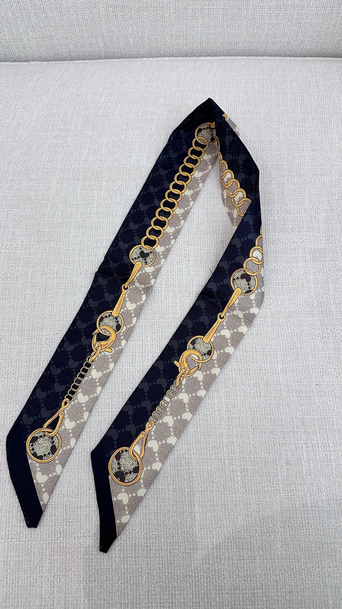 Black & Gold Twilly Scarf