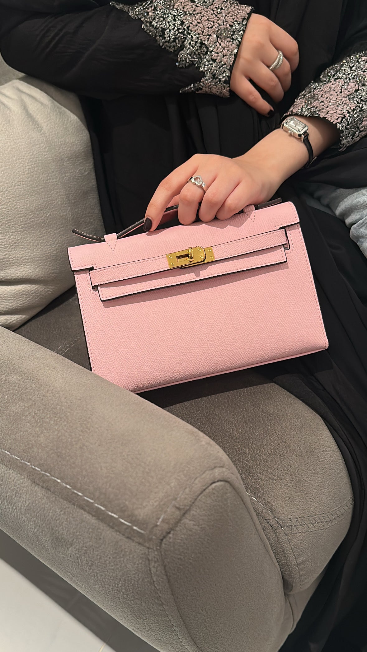 Pink Crossbody Bag 23cm – Luxury Shoulder Bag UAE | Clear UAE
