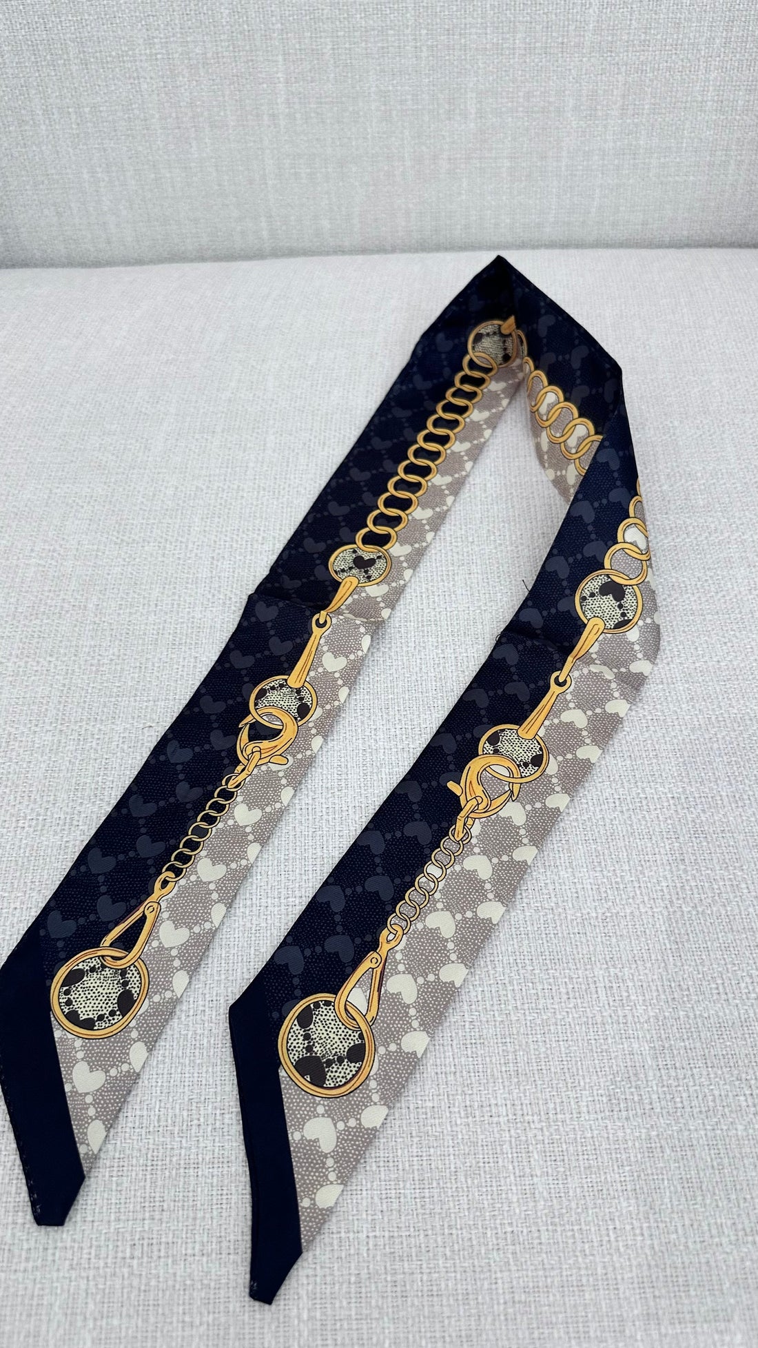 Black & Gold Twilly Scarf