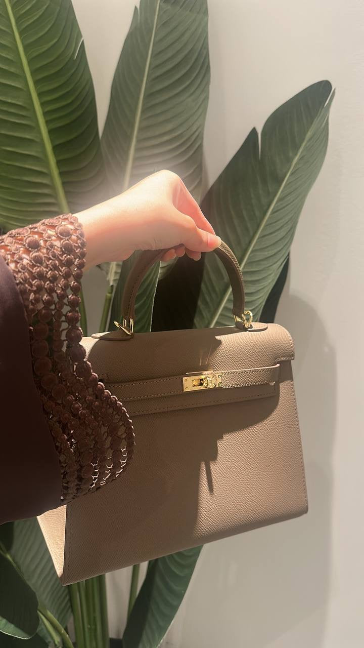 25cm Bag Etoupe – Luxury Everyday Handbag UAE | Clear UAE