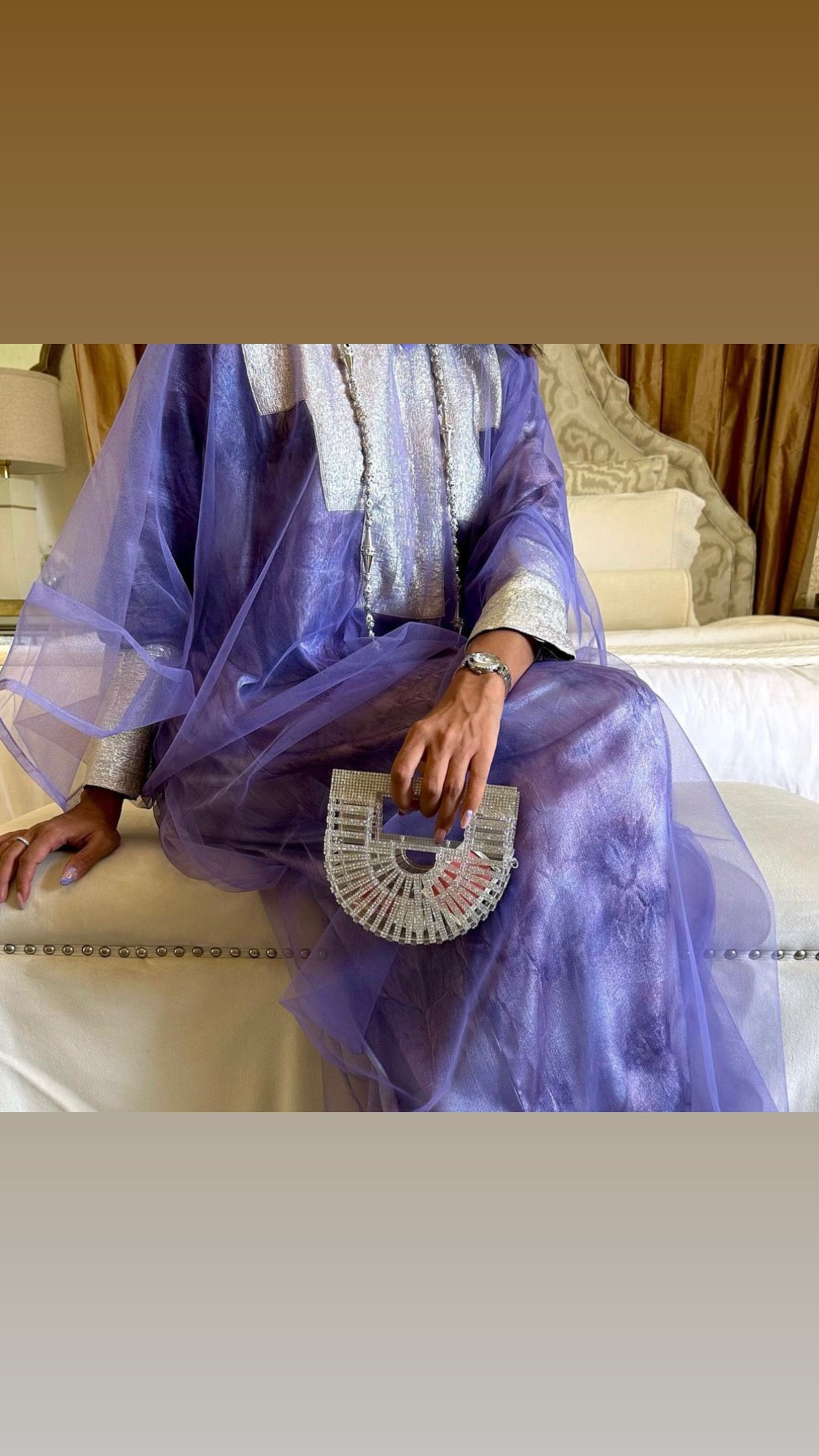 Clear crystal wedding bag – Clear UAE