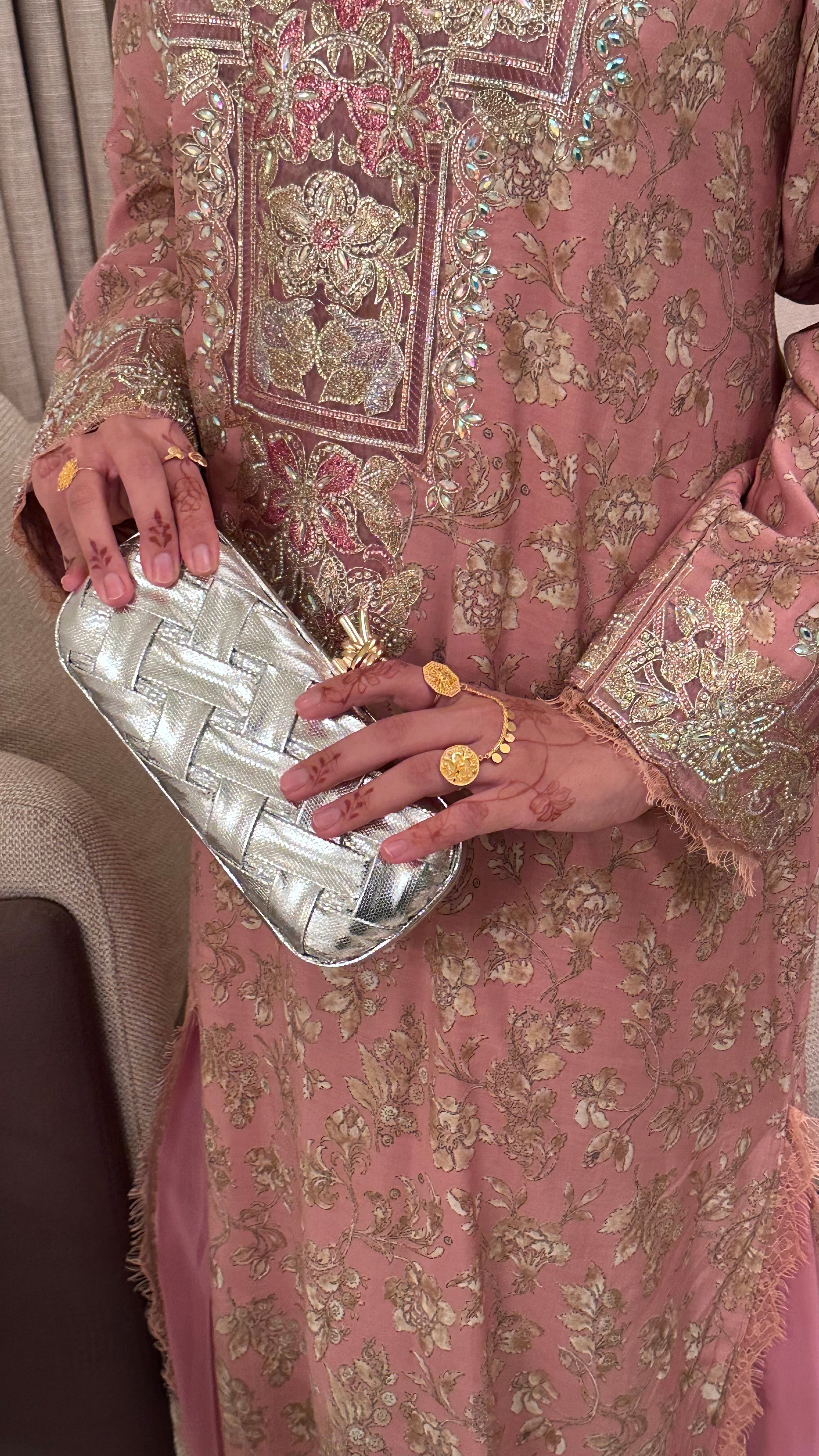 Unique clutch - Silver
