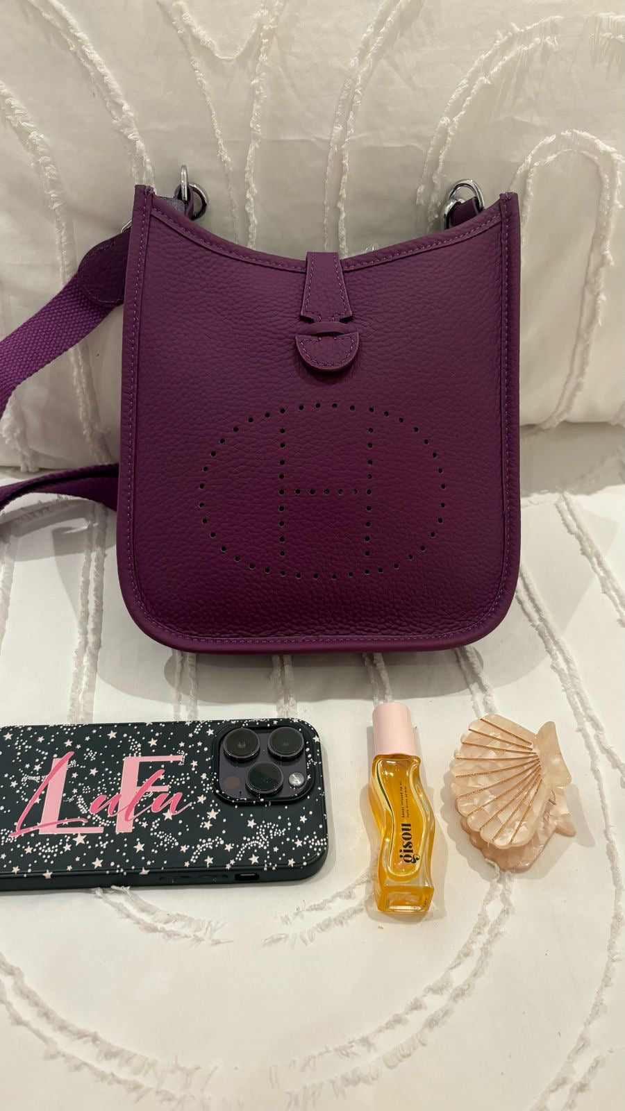 Hermes Evelyne Bag - Purple