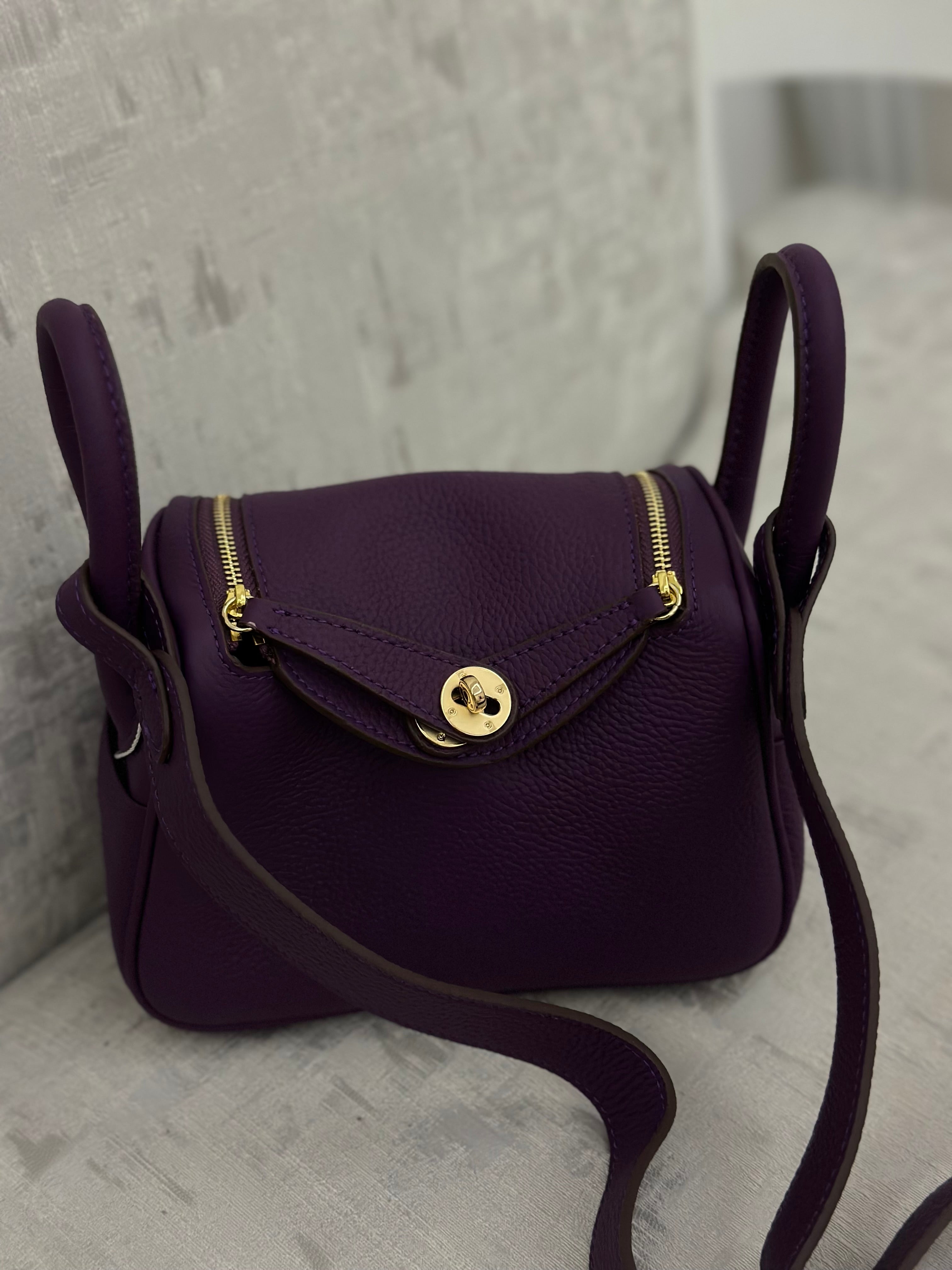 Lindy Bag in Purple – Luxury Shoulder Bag UAE | Clear UAE

