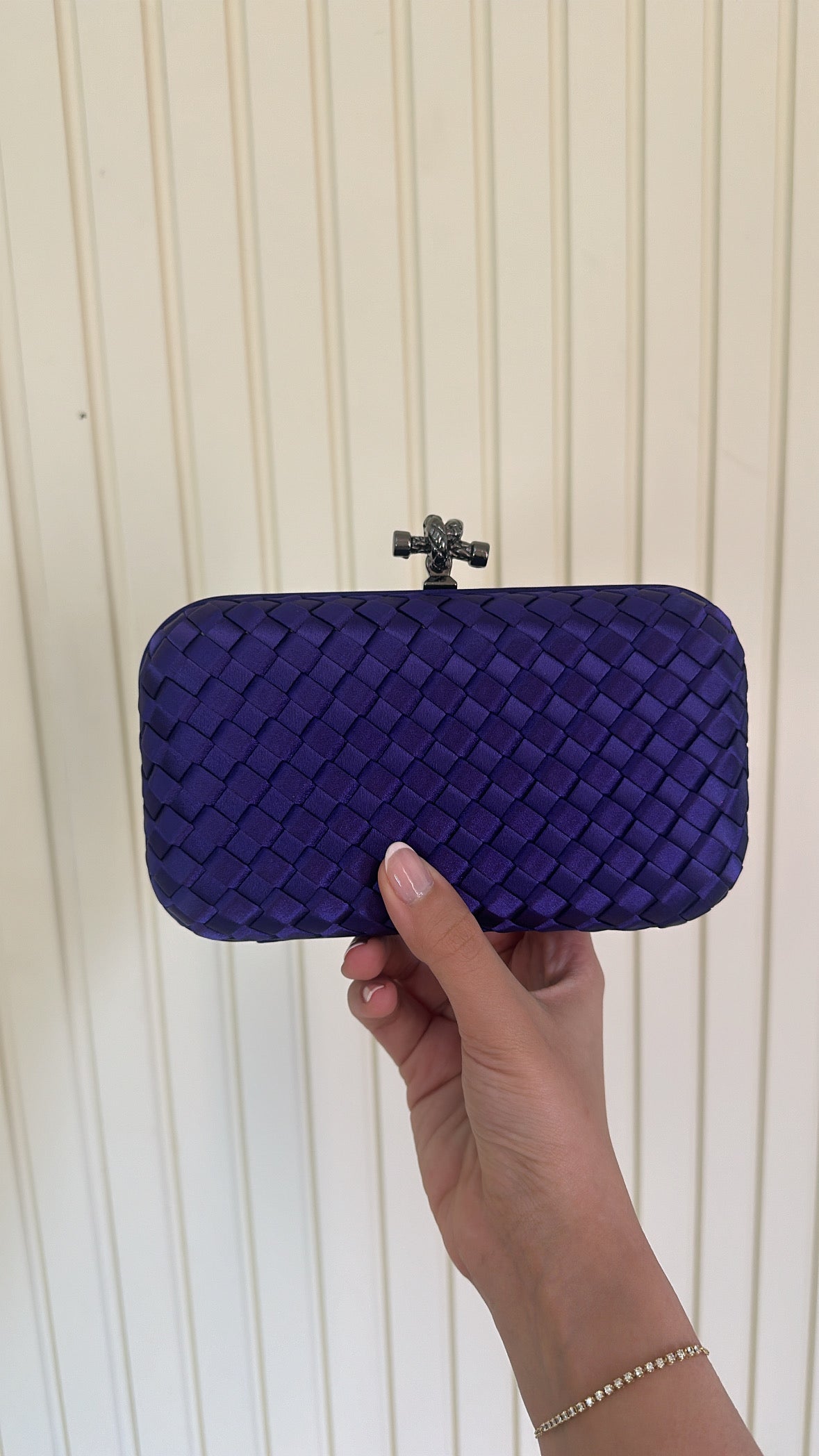 Dark Purple Clutch Full View - Luxury Clutch | Clear UAE
