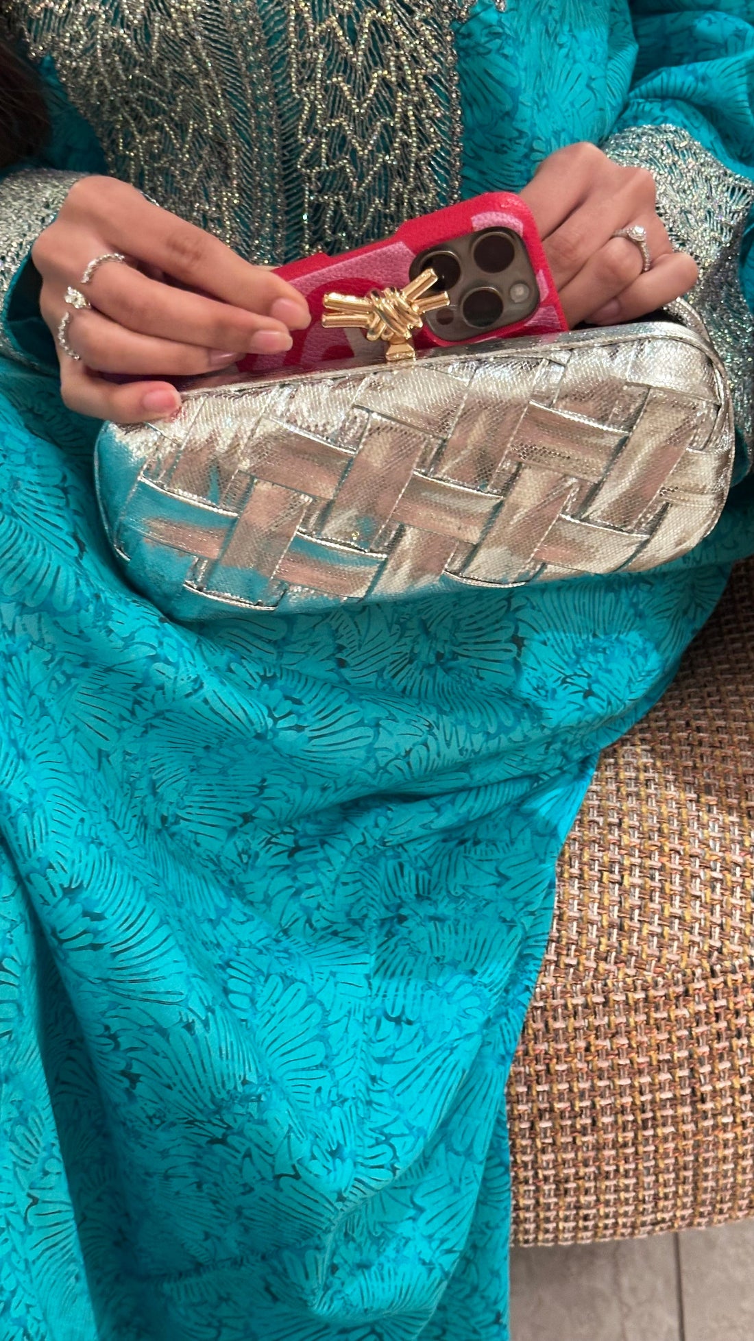 Unique clutch - Silver