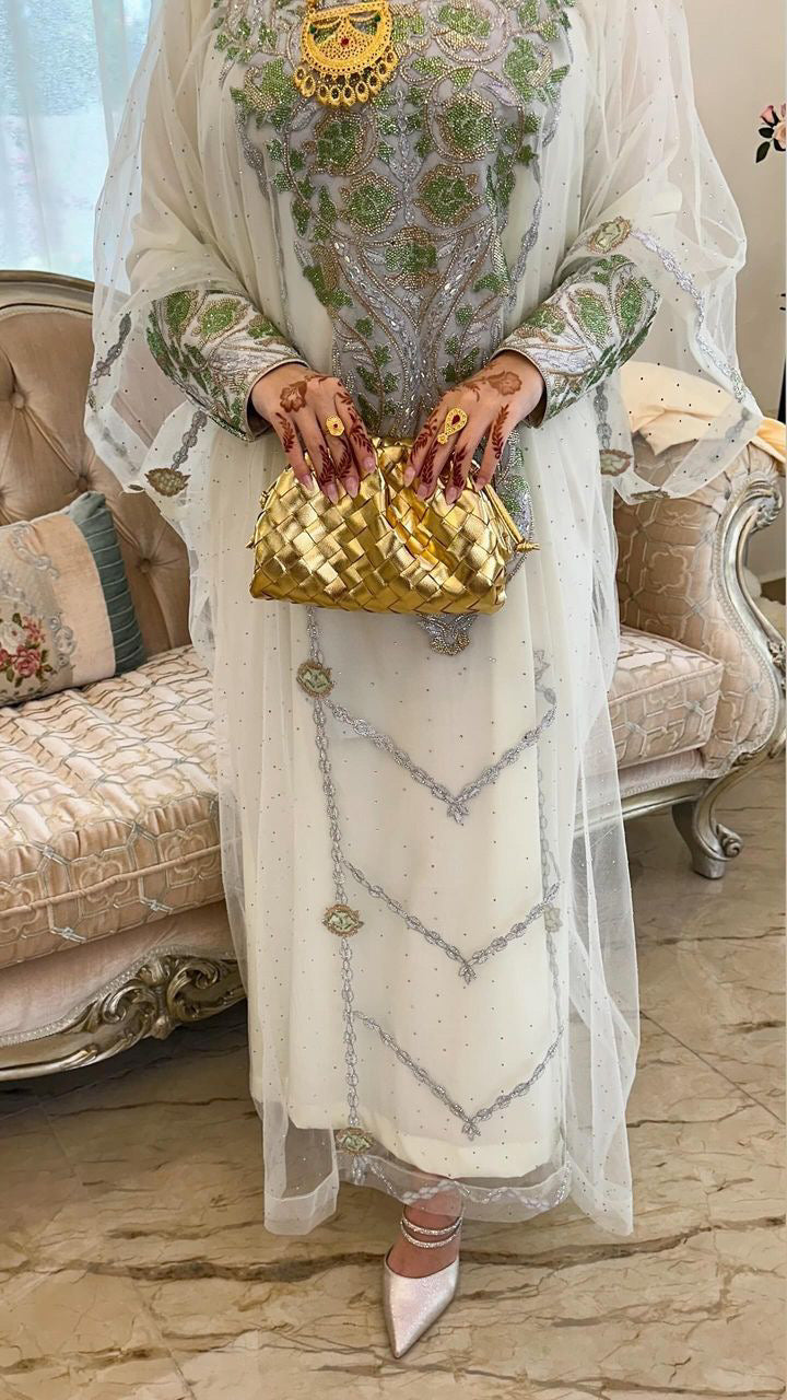 Bottega Intrecciato Bag Gold - Luxury Woven Bag UAE | Clear UAE
