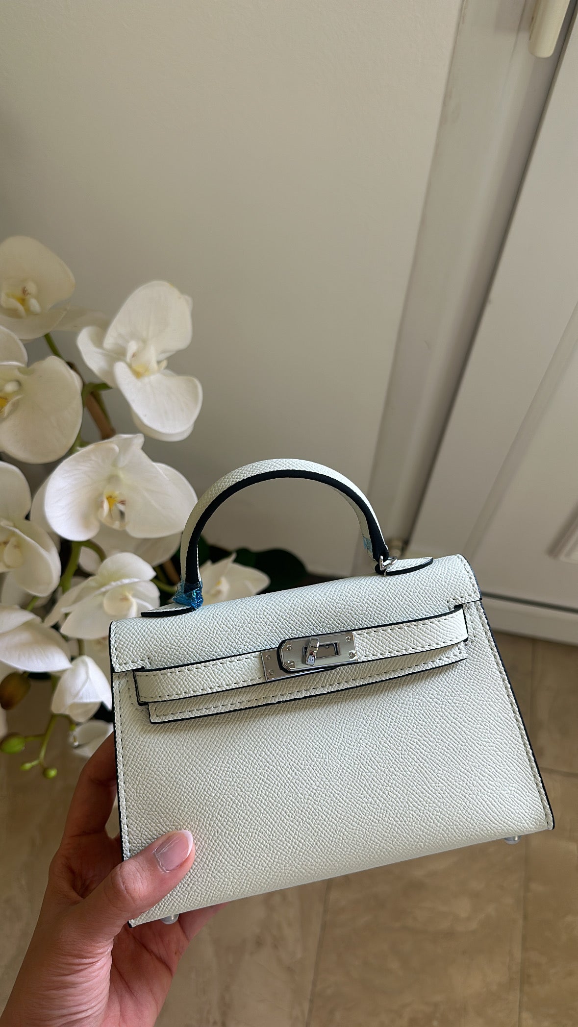 Hermes kelly -White