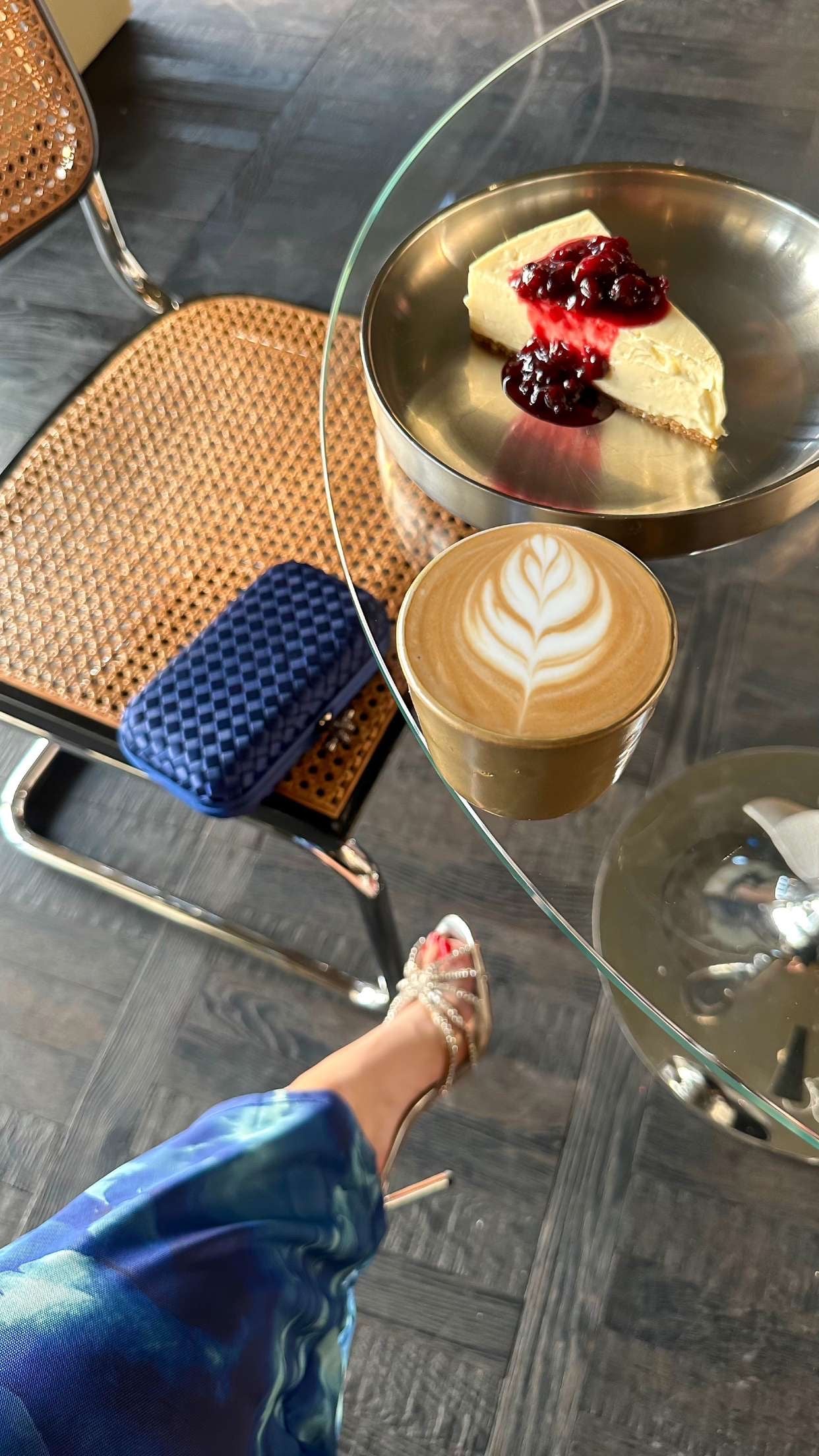 Blue Mini Clutch Size Reference - Luxury Clutch | Clear UAE
