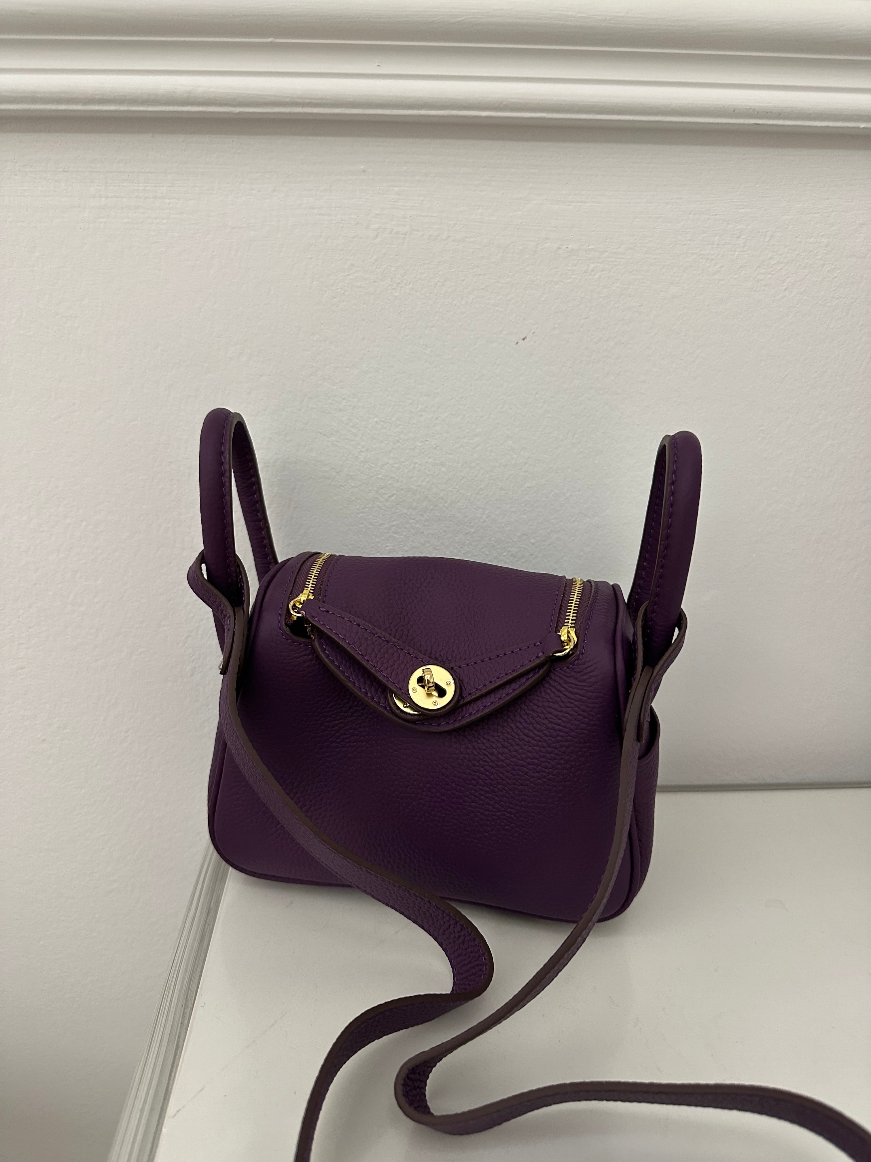 Lindy Bag in Purple – Luxury Shoulder Bag UAE | Clear UAE
