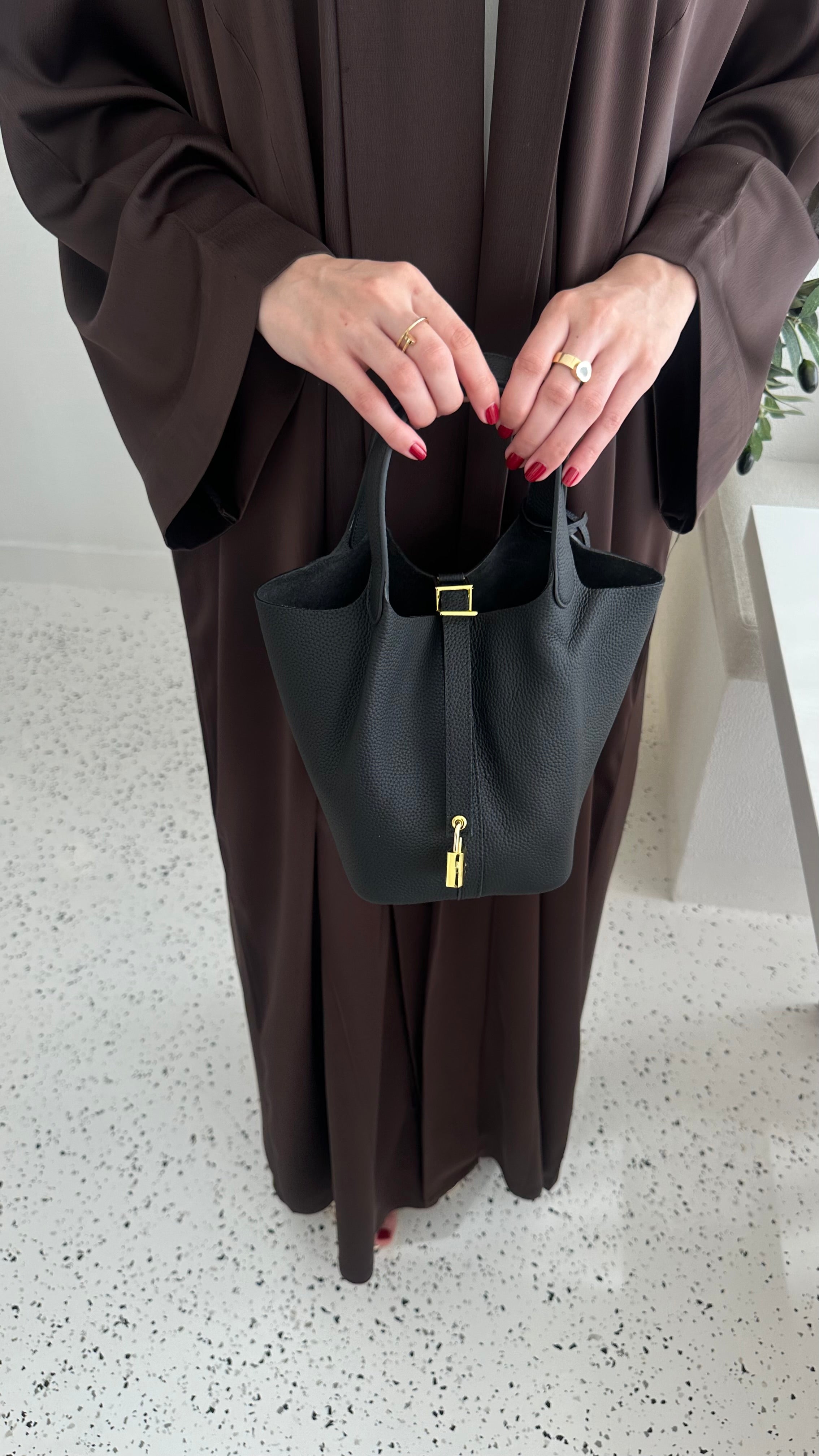 Picotin Bag Black - Luxury Mini Bag UAE | Clear UAE
