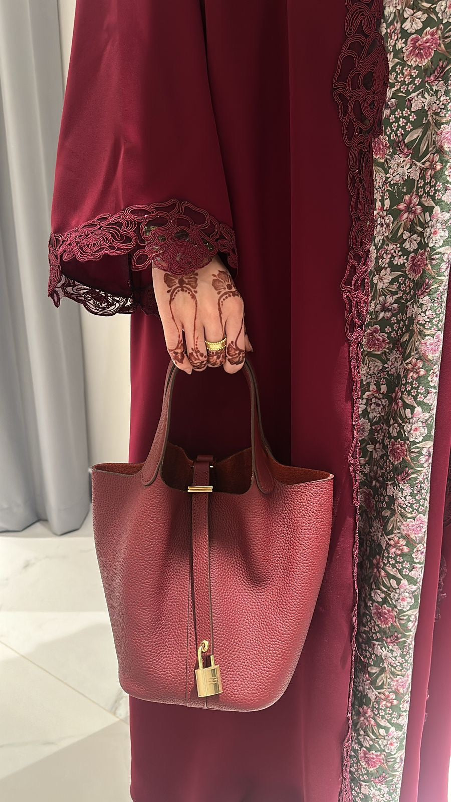 P Maroon Bag – Luxury Women's Handbag UAE