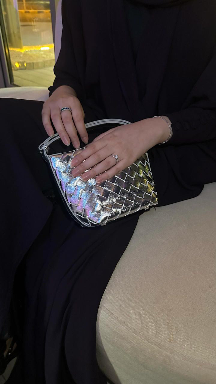 Candy Bag in Silver – Luxury Evening Bag UAE | Clear UAE

