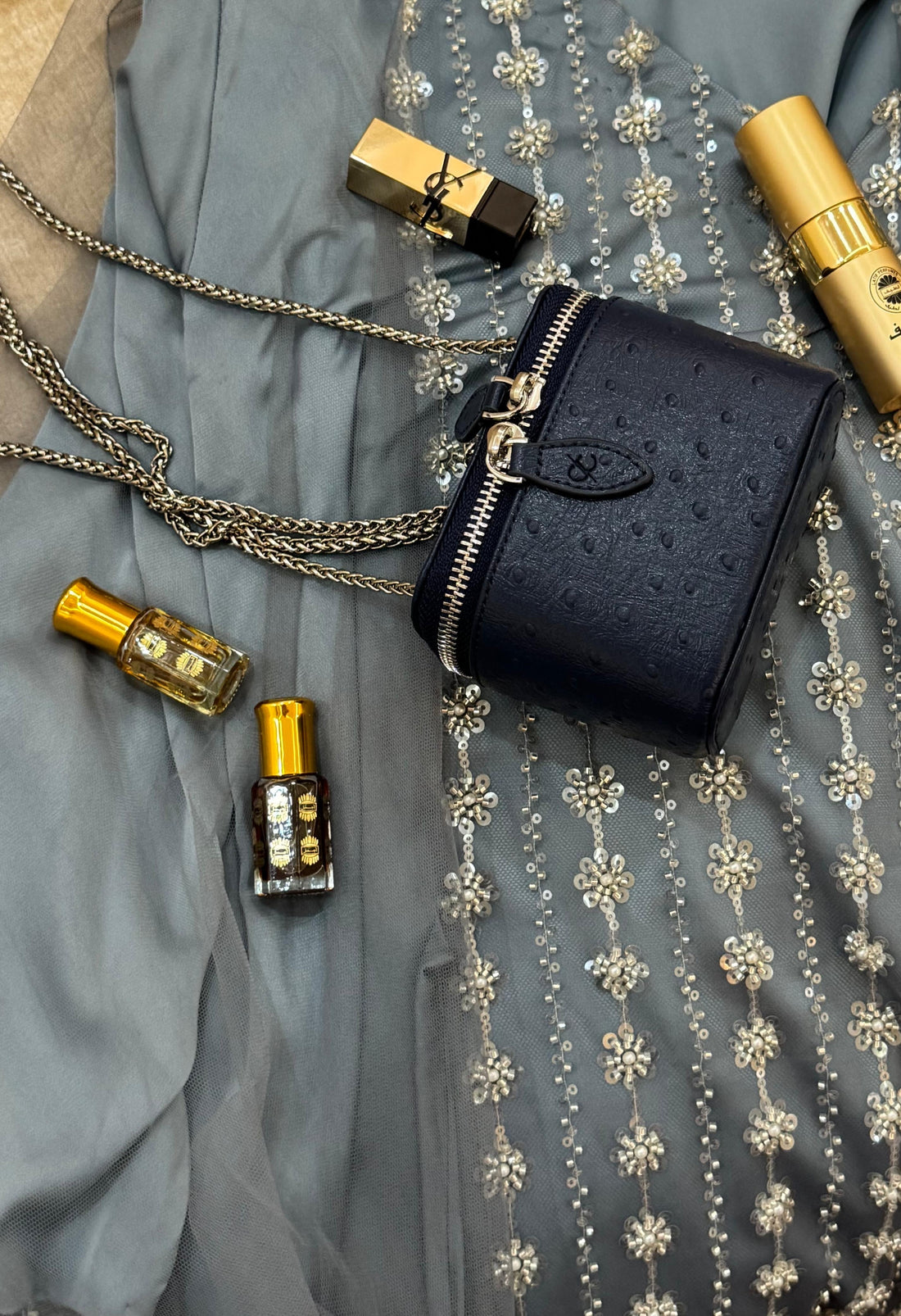 Ostrich Navy Bag