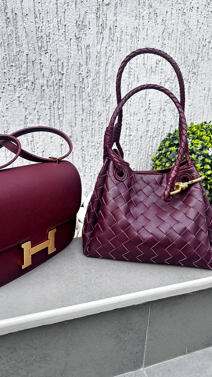 Bottega Pouch - Maroon