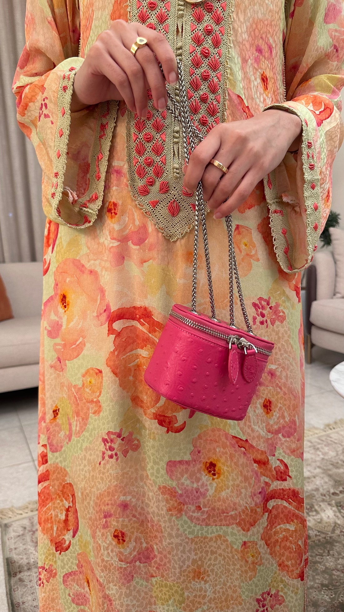 Clear Fuchsia Mini Bag