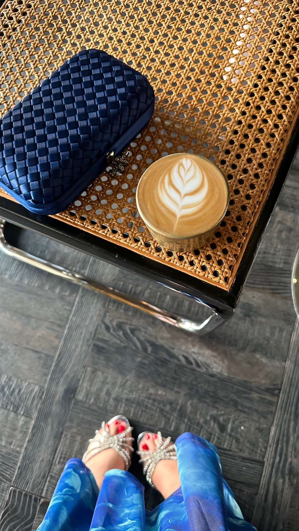 Blue Mini Clutch Size Reference - Luxury Clutch | Clear UAE
