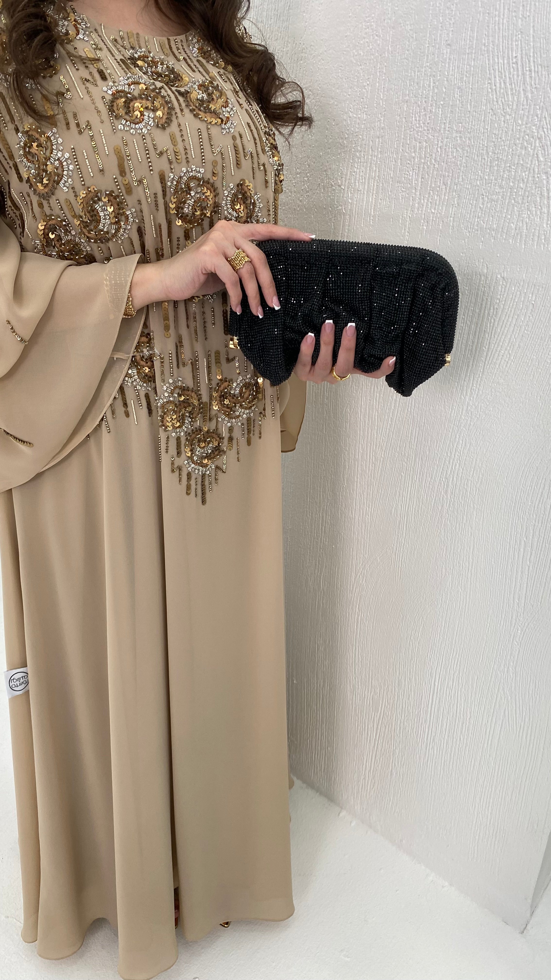 Sparkle Black Bag – Luxury Glam Evening Handbag UAE