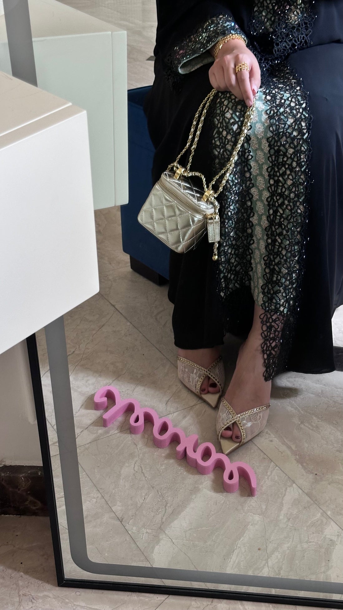 Micro Gold Bag