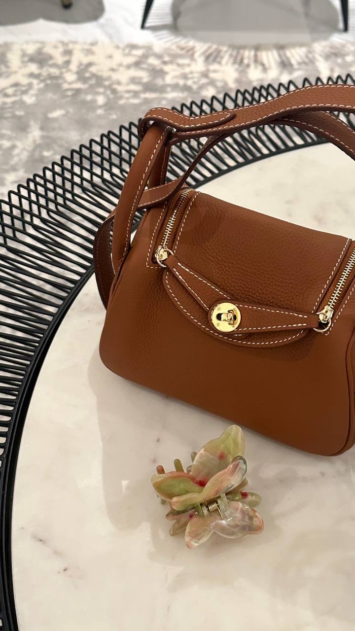 Hermes Lindy Bag in Brown – Luxury Shoulder Bag UAE | Clear UAE

