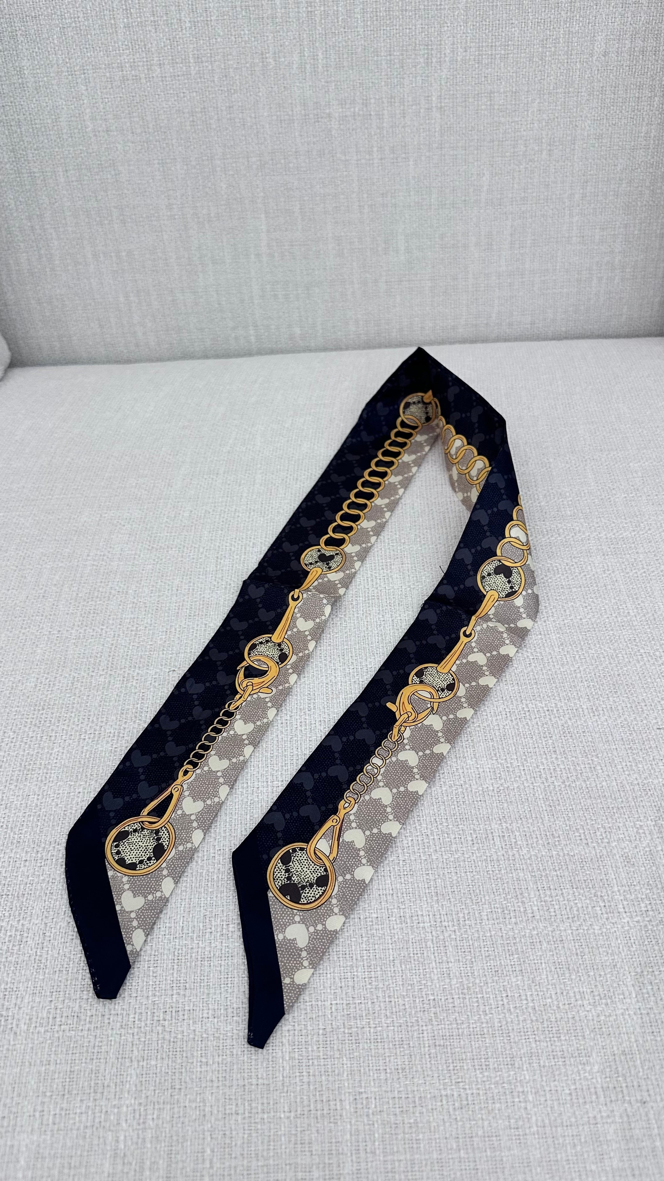 Black & Gold Twilly Scarf