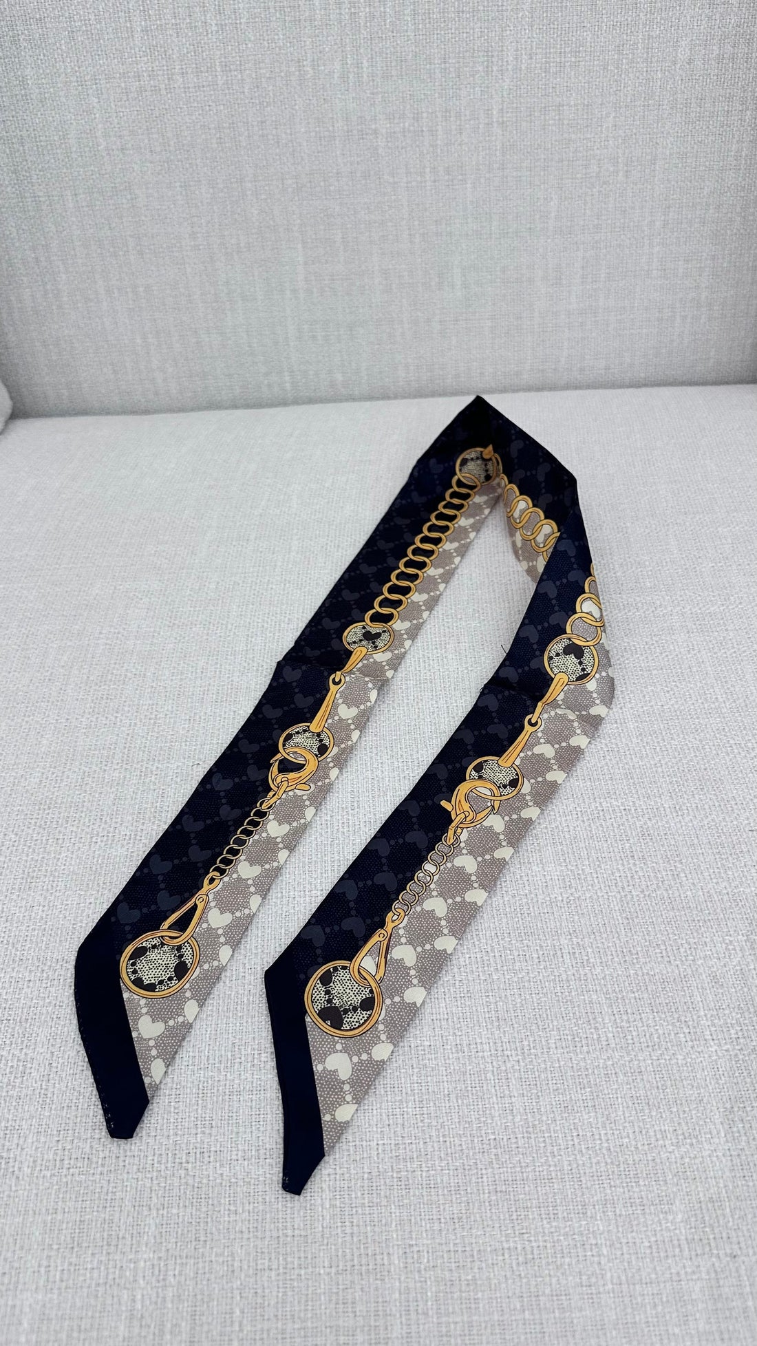 Black & Gold Twilly Scarf