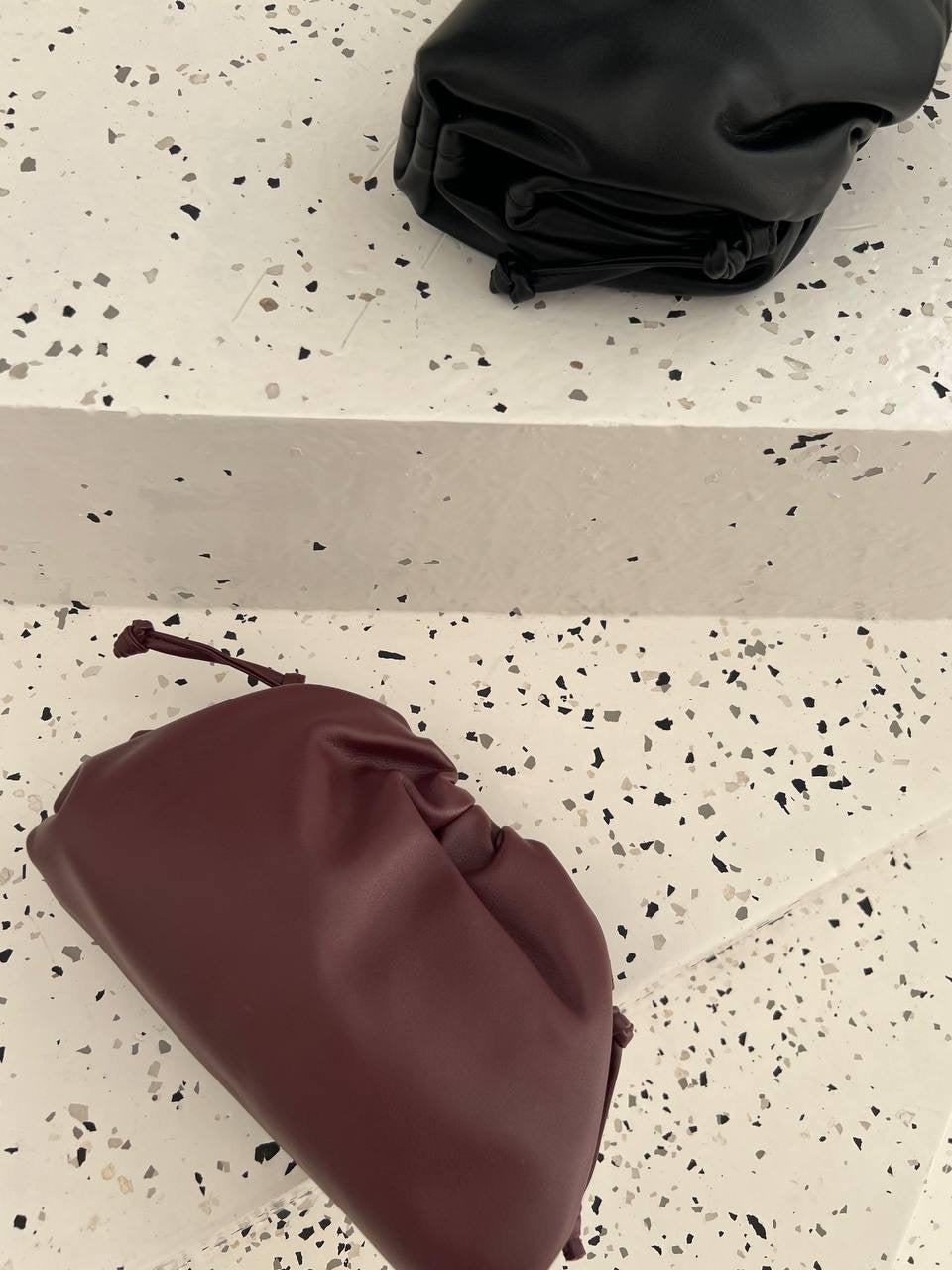 Bottega Pouch Maroon - Luxury Pouch UAE | Clear UAE