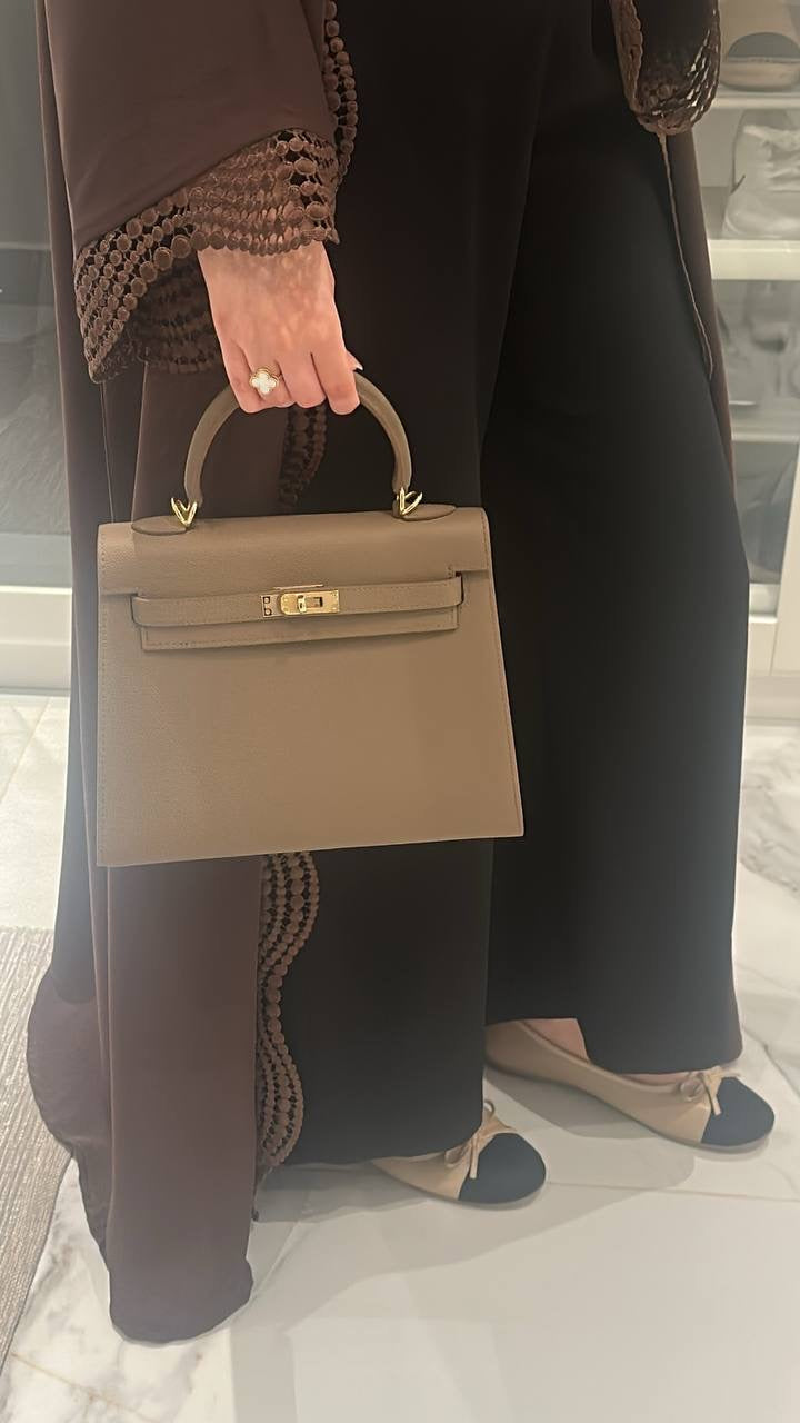25cm Bag Etoupe – Luxury Everyday Handbag UAE | Clear UAE