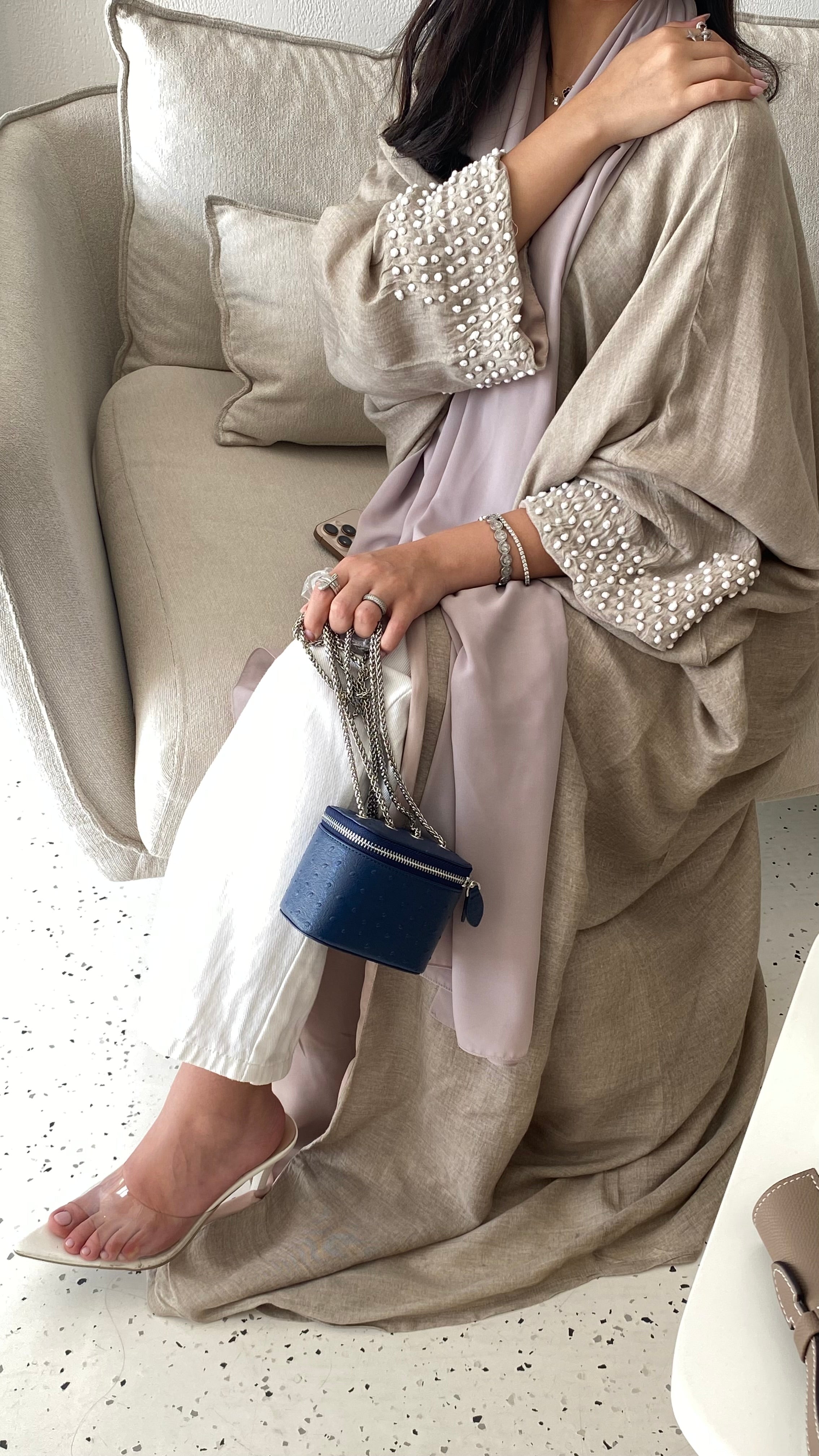Ostrich Navy Bag